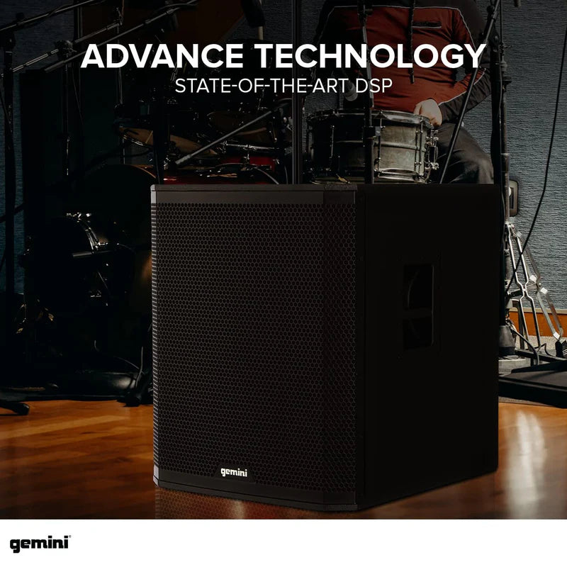 Gemini - Ultra-High-Power 2400W Peak Bluetooth Subwoofer