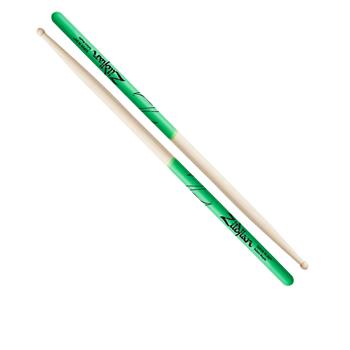 Zildjian - Super 7A Wood Tip Maple Drumsticks with Green DIP