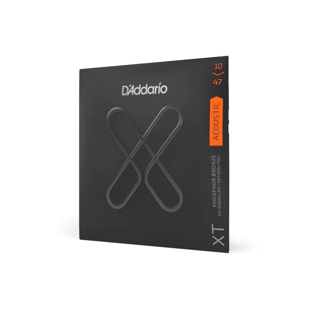 D'Addario - XT Phosphor Bronze Coated Acoustic Guitar Strings, Extra Light - 10-47 - XTAPB1047
