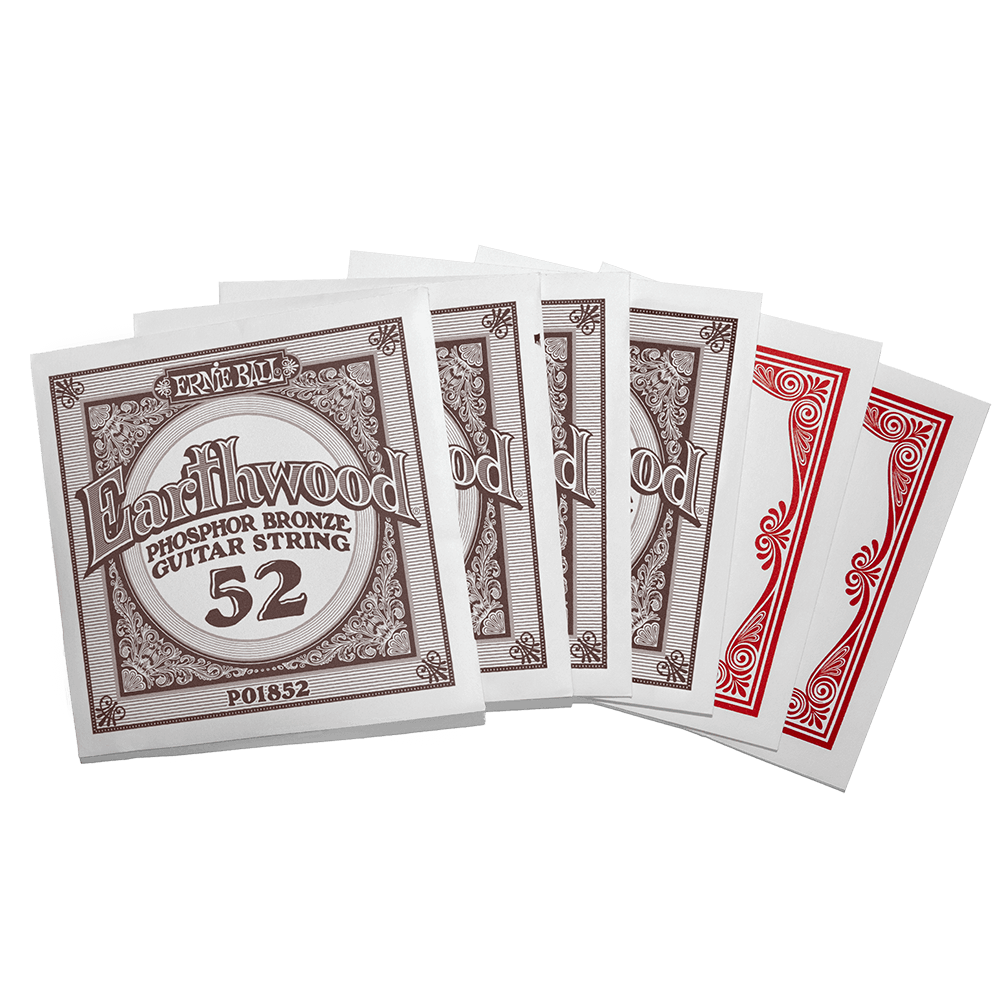 Ernie Ball - Light Earthwood Phosphor Bronze Acoustic Guitar Strings 11-52 Gauge