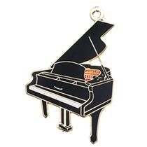 Black Grand Piano Music Keychain