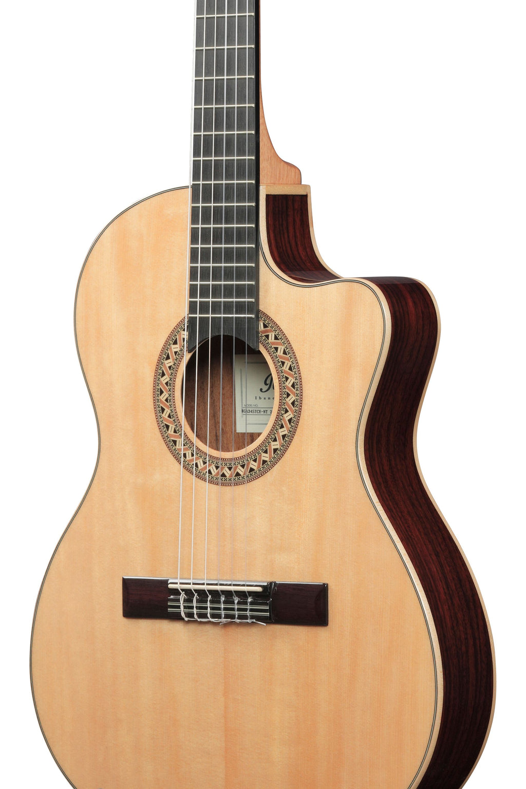 Ibanez Guitars - Thinline Cutaway Classical Guitar - GA34STCENT