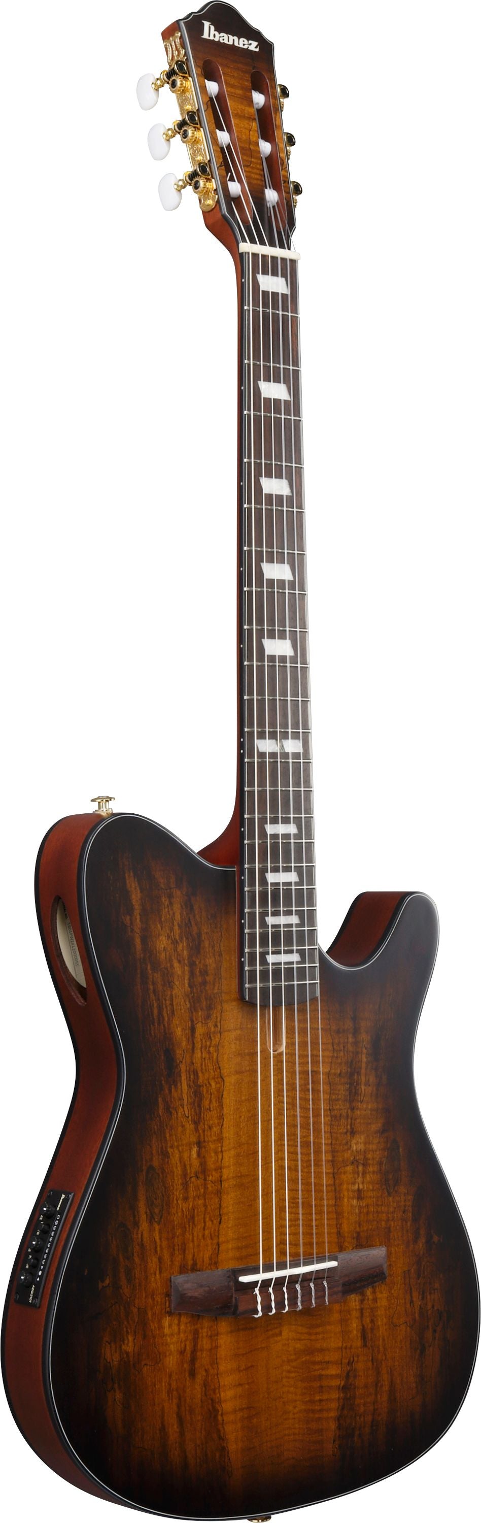 Ibanez Guitars - FRH20SMN - Thinline Nylon-string Acoustic-electric - Tobacco Burst Low Gloss