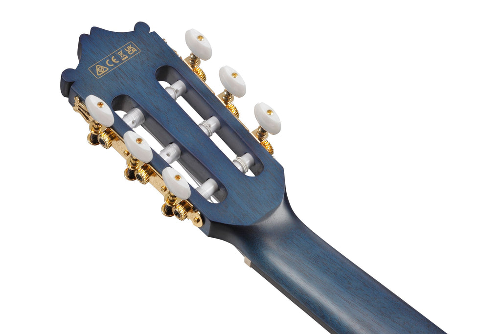 Ibanez Guitars - GA5TCE Thinline Cutaway Classical Guitar - Open Pore Blueberry
