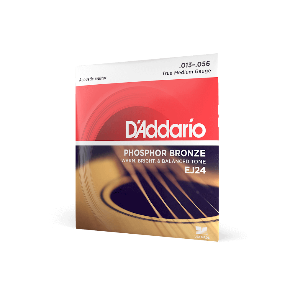 D'Addario - True Medium Acoustic Guitar Strings - EJ24 - 13-56