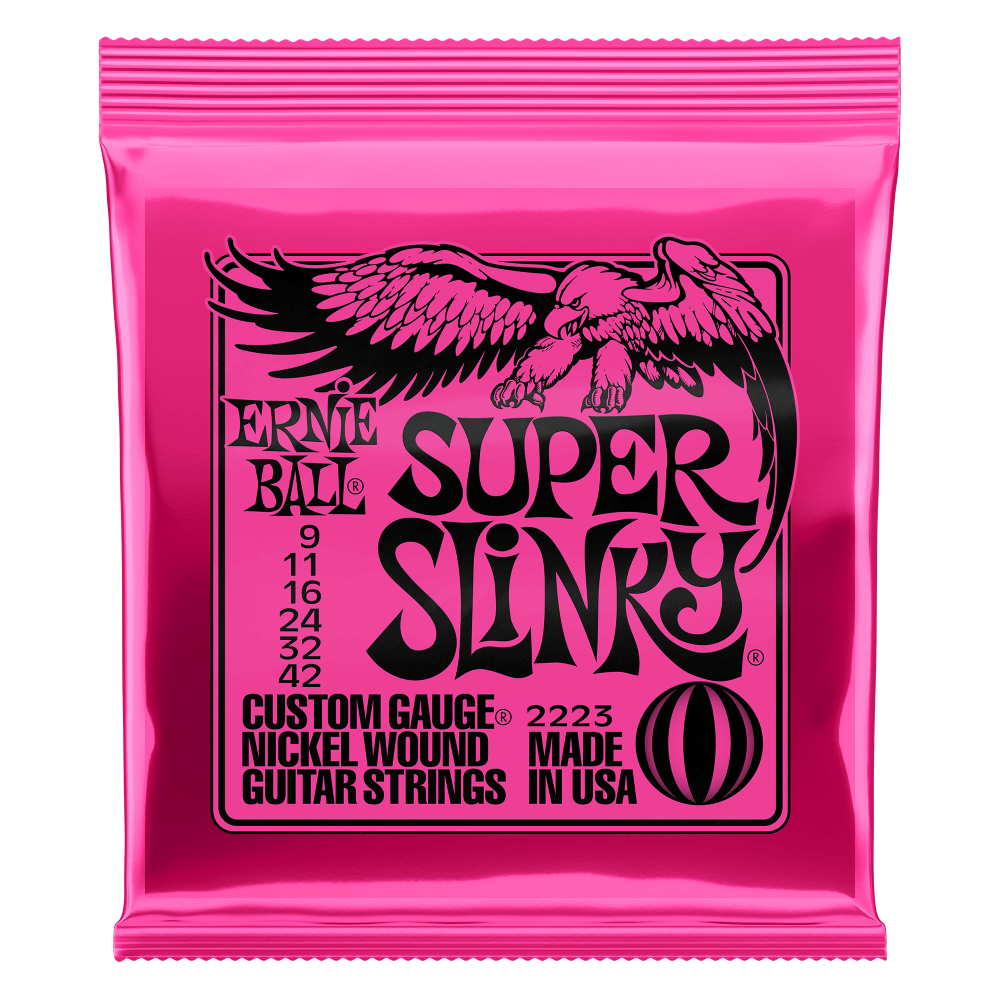 Ernie Ball - Super Slinky Nickel Wound Electric Guitar Strings 9-42 Gauge