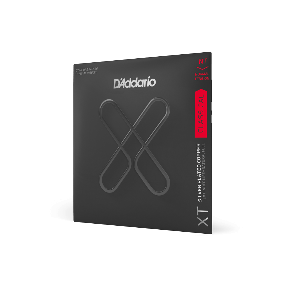 D'Addario - XT Dynacore Titanium Coated Classical Guitar Strings, Normal Tension - XTC45TT