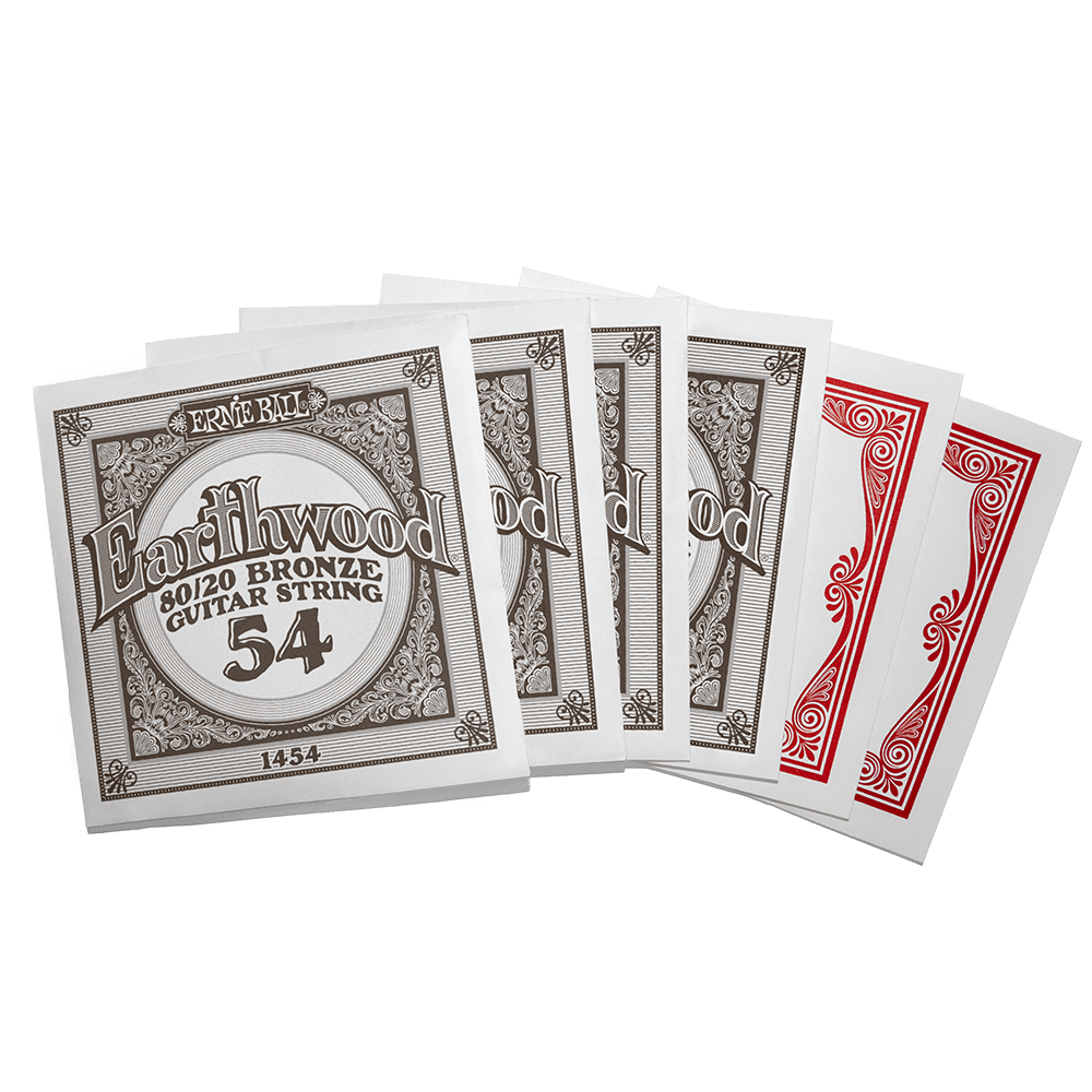 Ernie Ball -  Medium Light Earthwood 80/20 Bronze Acoustic Guitar Strings 12-54 Gauge