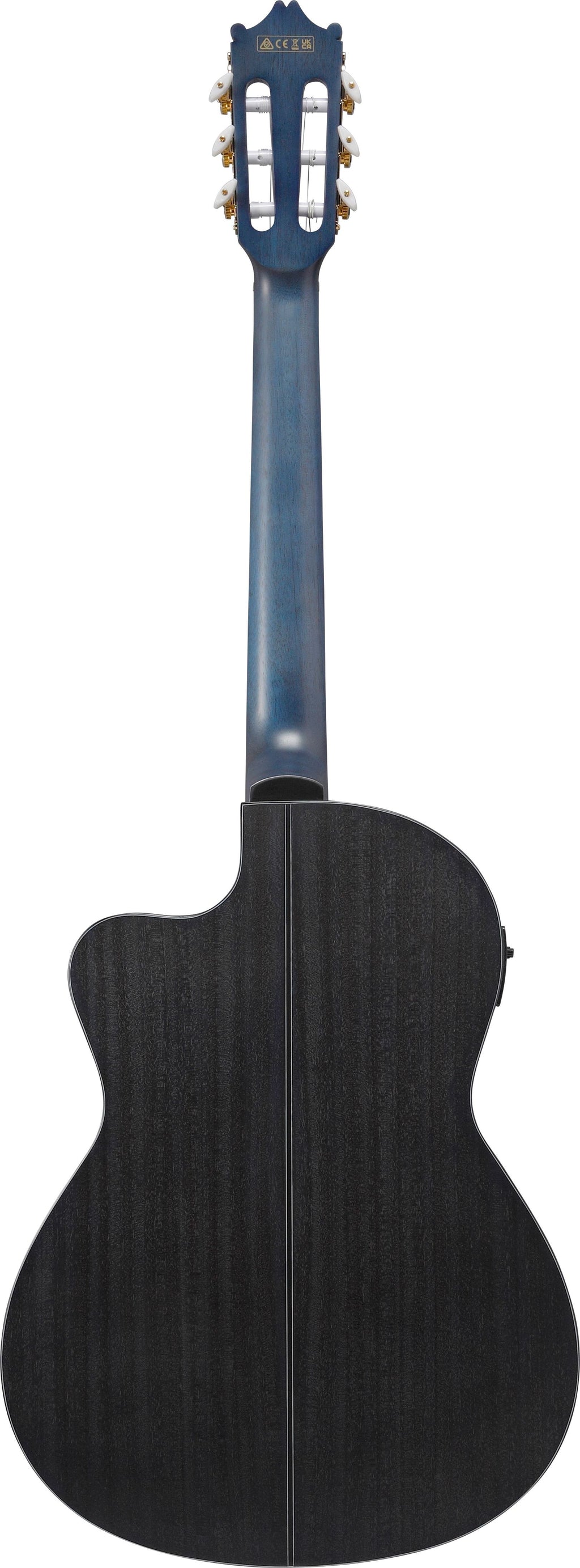 Ibanez Guitars - GA5TCE Thinline Cutaway Classical Guitar - Open Pore Blueberry