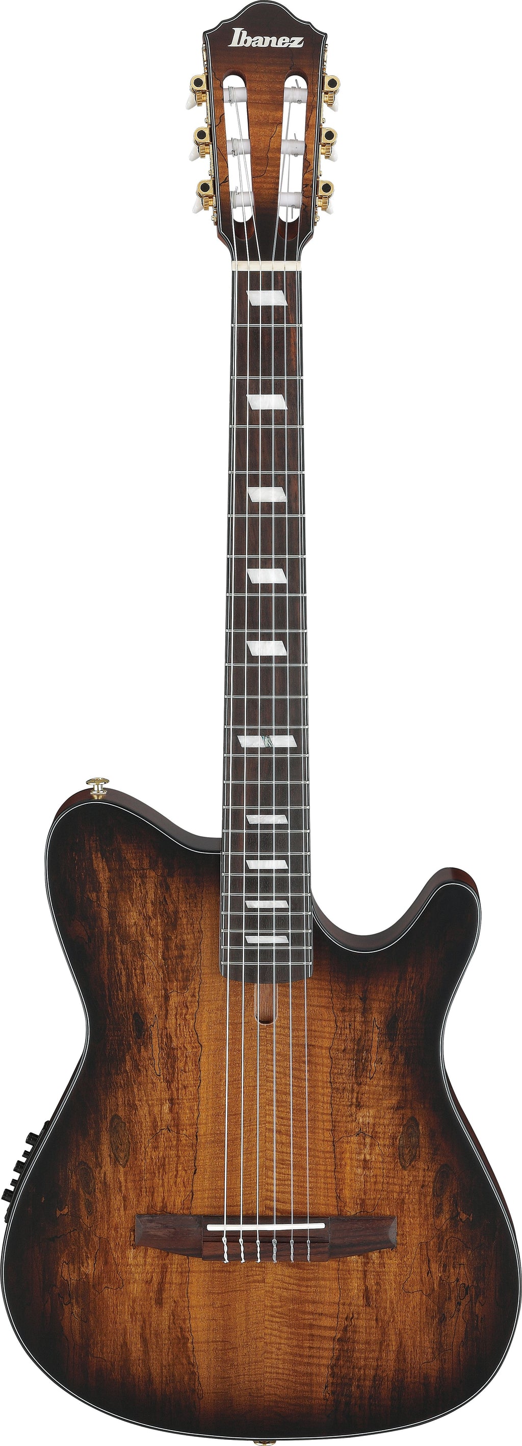Ibanez Guitars - FRH20SMN - Thinline Nylon-string Acoustic-electric - Tobacco Burst Low Gloss