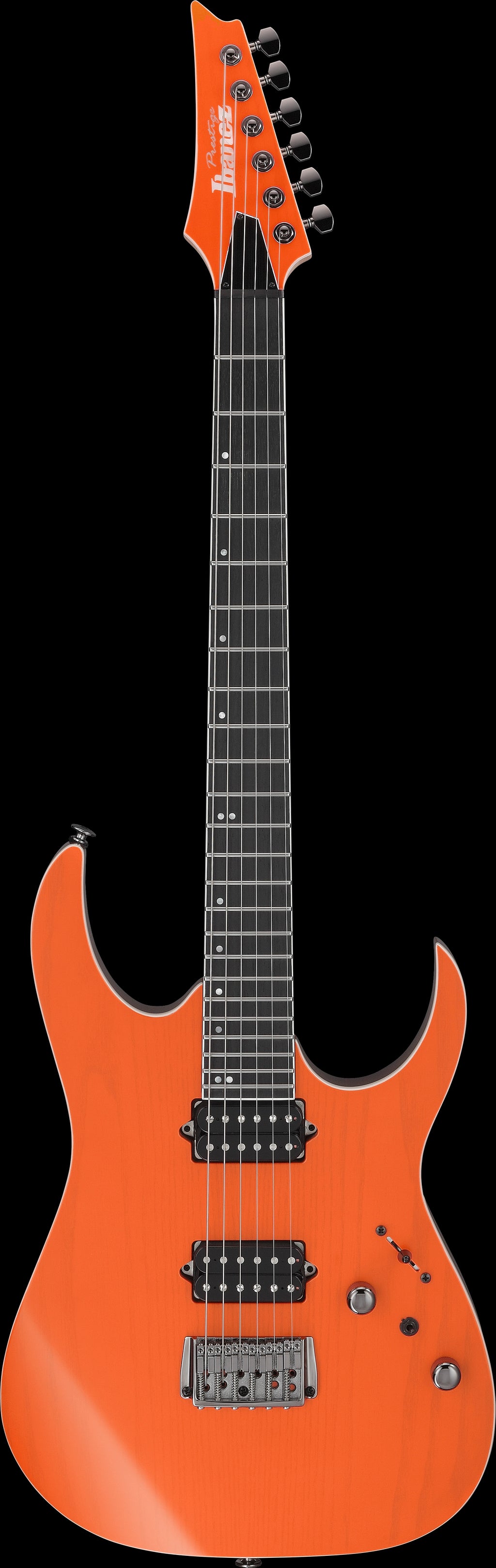 Ibanez Electric Guitar - RG Prestige 6str Electric Guitar w/Case - Transparent Fluorescent Orange - RGR5221TFR