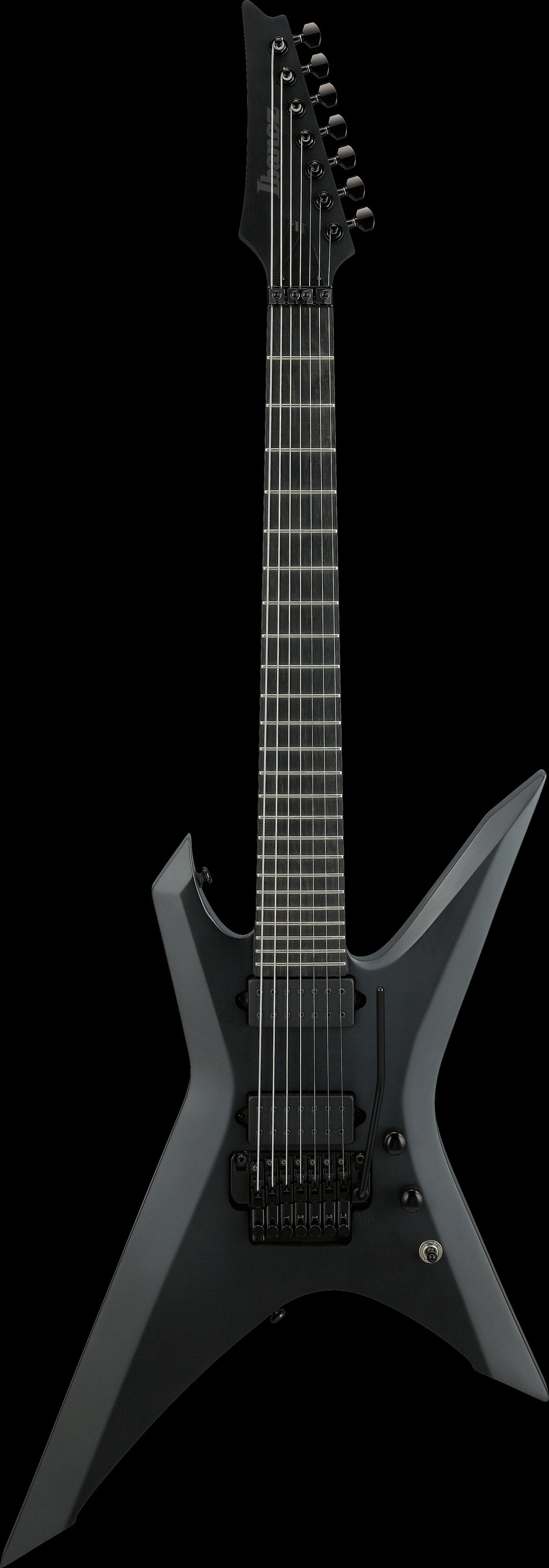 Ibanez Electric Guitar - Xiphos Iron Label 7str Electric Guitar w/Bag - Black Flat - XPTB720BKF
