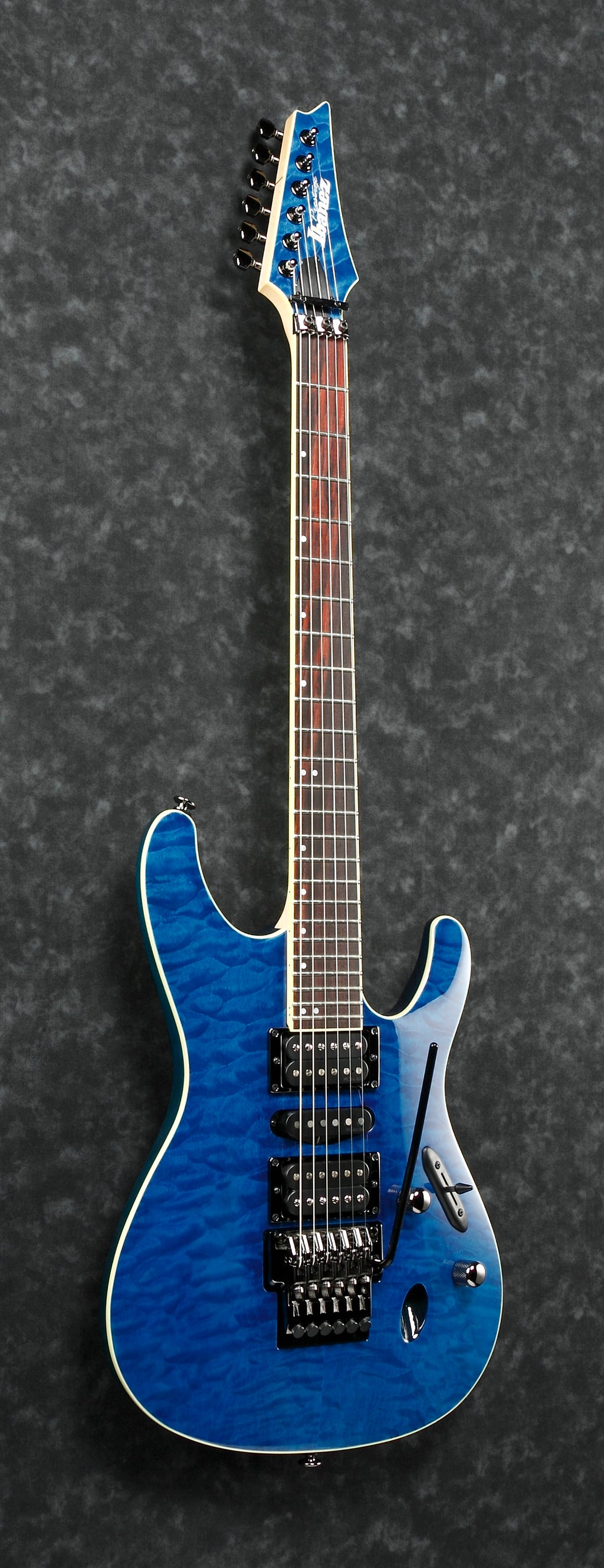 Ibanez Electric Guitar - S Prestige 6str Electric Guitar w/Case - Natural Blue - S6570QNBL