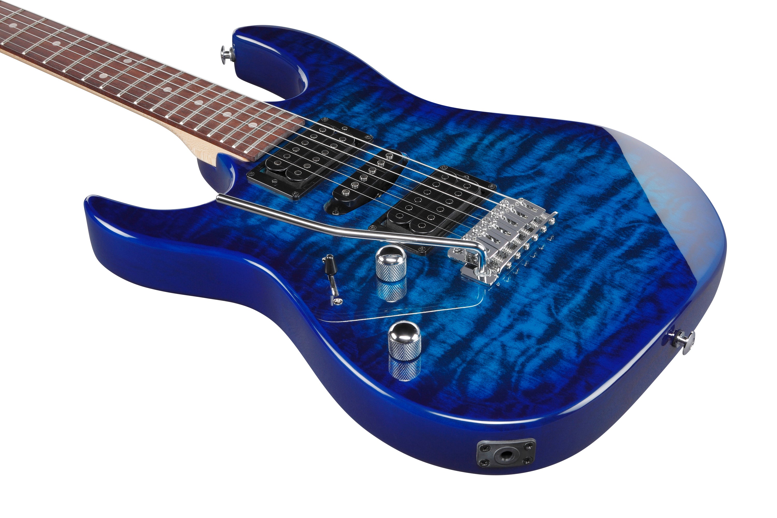 Ibanez Electric Guitar - GIO RX 6str Electric Guitar - Left Handed - Transparent Blue Burst - GRX70QALTBB