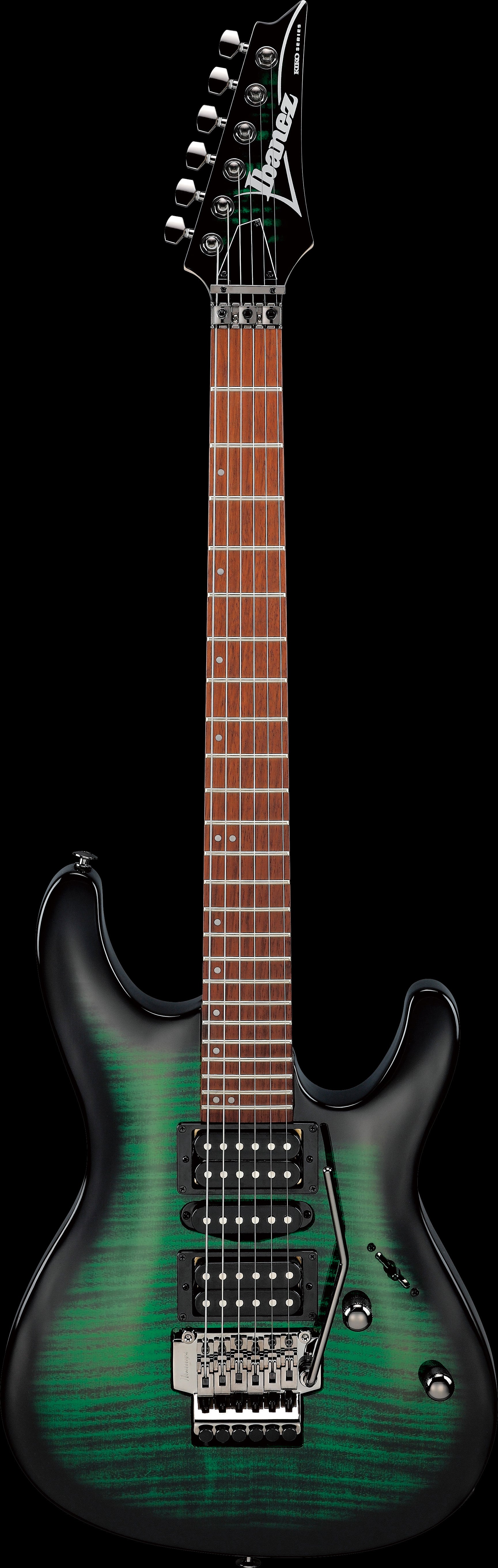 Ibanez Electric Guitar - Kiko Loureiro Signature 6str Electric Guitar - Transparent Emerald Burst - KIKOSP3TEB