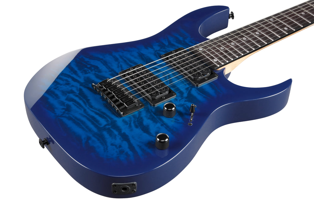 Ibanez Electric Guitar - GIO RG 6str Electric Guitar - Transparent Blue Burst - GRG7221QATBB