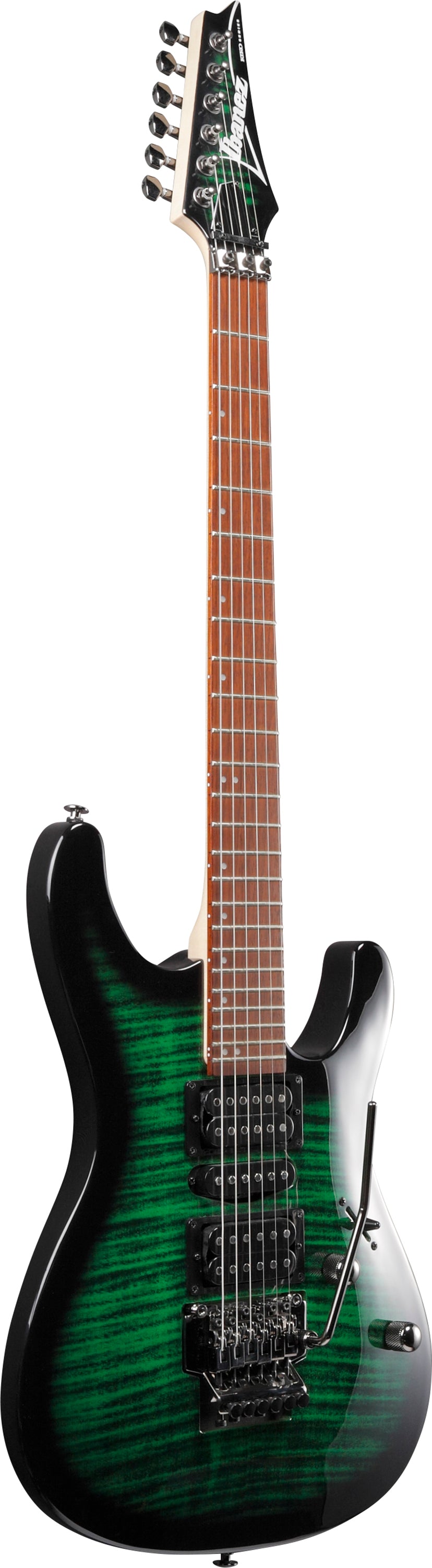 Ibanez Electric Guitar - Kiko Loureiro Signature 6str Electric Guitar - Transparent Emerald Burst - KIKOSP3TEB