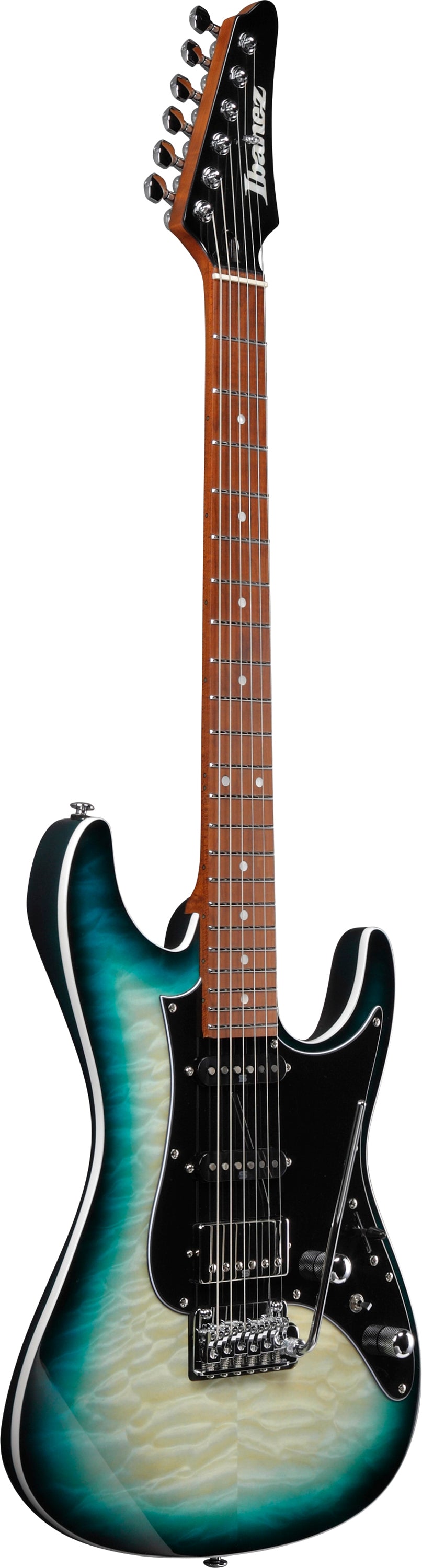 Ibanez Electric Guitar - AZ Premium 6str Electric Guitar - Deep Ocean Blonde - AZ24P1QMDOB