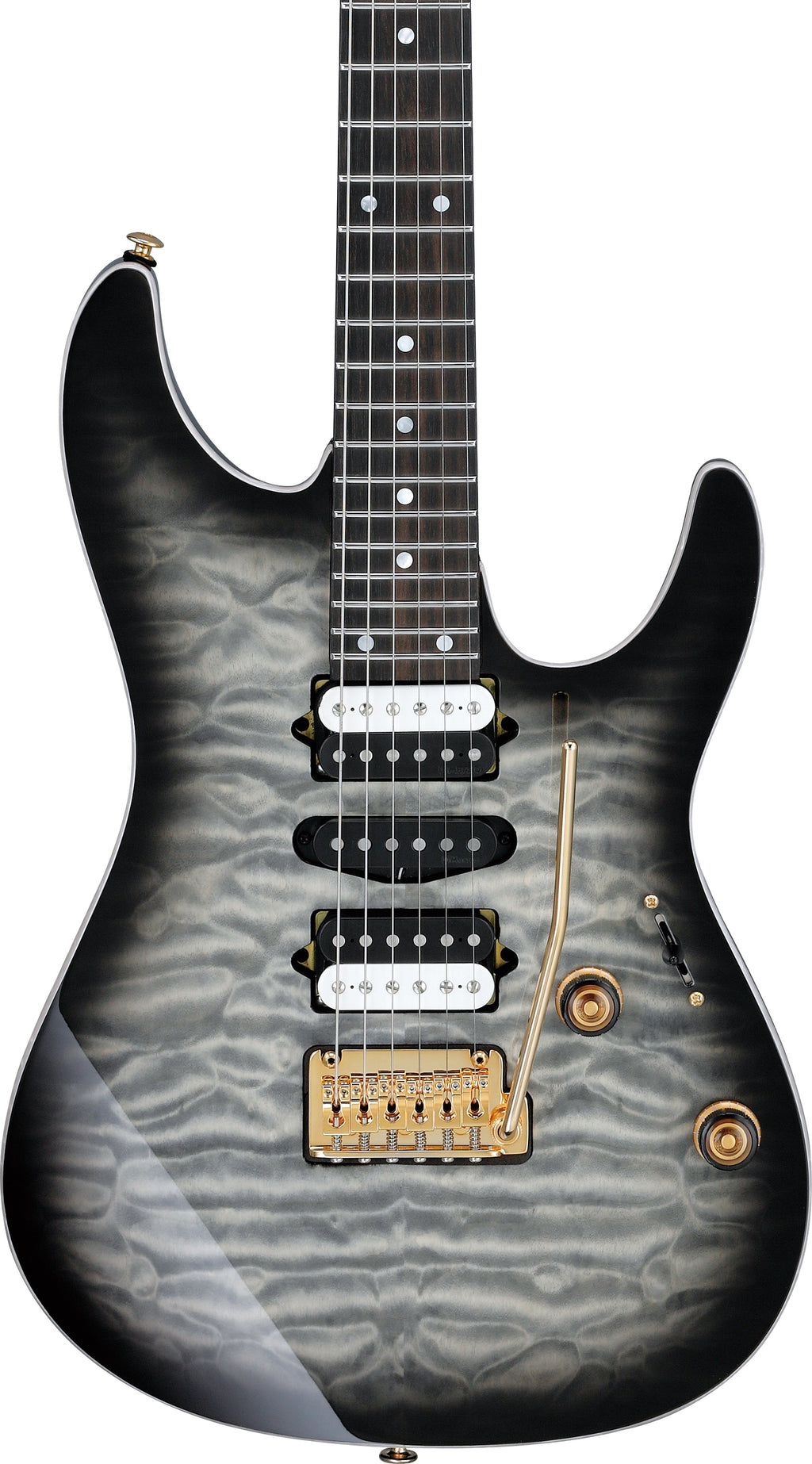 Ibanez Electric Guitar - AZ Premium 6str Electric Guitar - Black Ice Burst - AZ47P1QMBIB