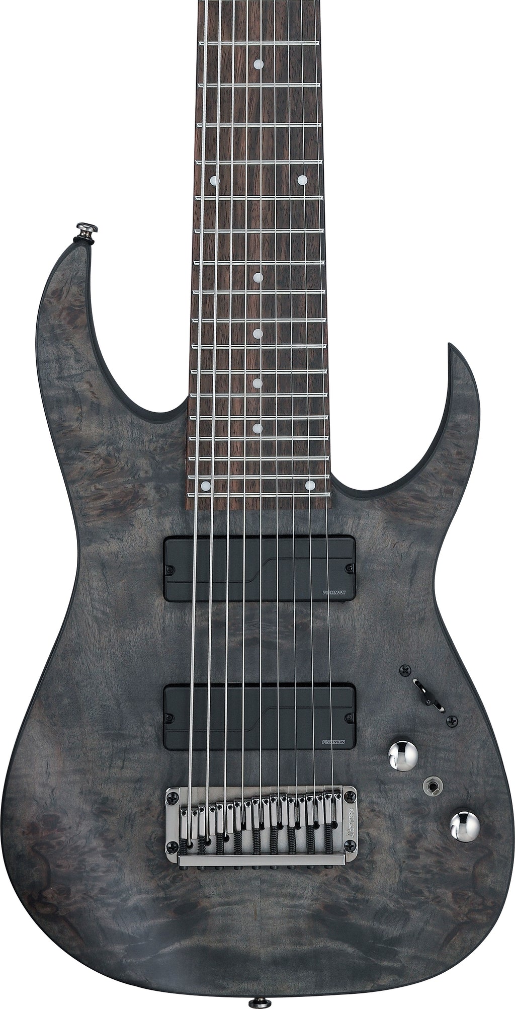 Ibanez Electric Guitar - RG Axe Desing Lab 9str Electric Guitar - Transparent Gray Burst - RG9PBTGF