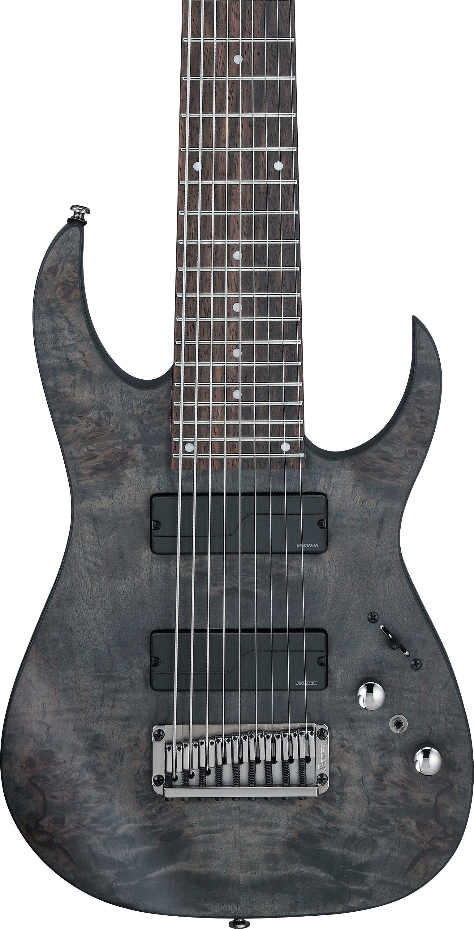 Ibanez Electric Guitar - RG Axe Desing Lab 9str Electric Guitar - Transparent Gray Burst - RG9PBTGF
