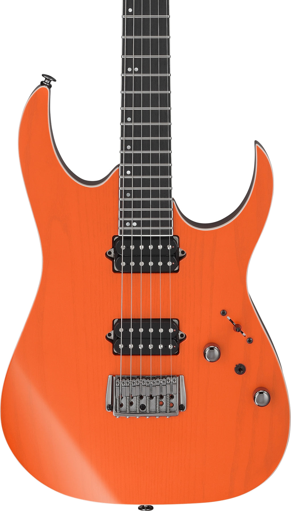 Ibanez Electric Guitar - RG Prestige 6str Electric Guitar w/Case - Transparent Fluorescent Orange - RGR5221TFR