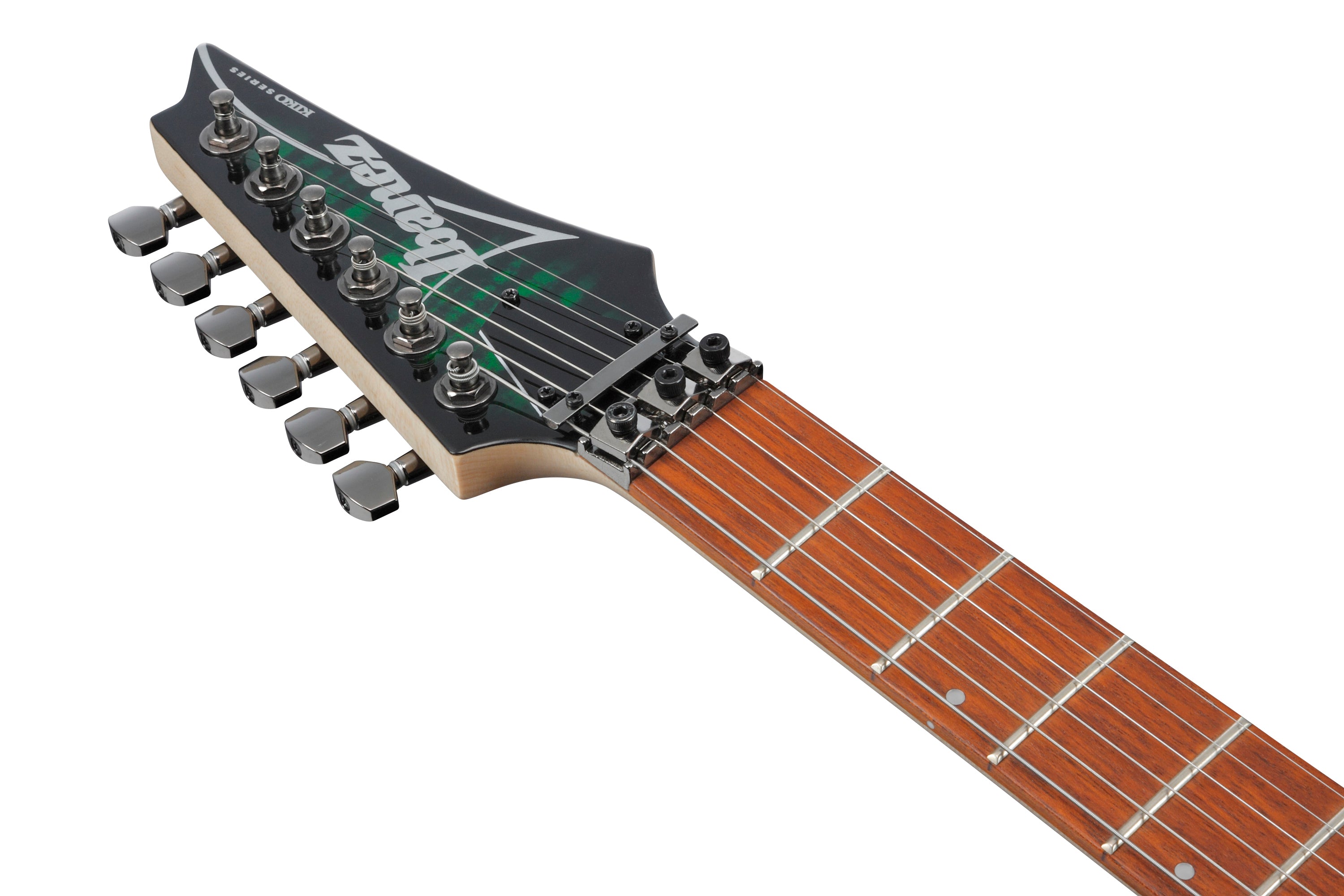 Ibanez Electric Guitar - Kiko Loureiro Signature 6str Electric Guitar - Transparent Emerald Burst - KIKOSP3TEB