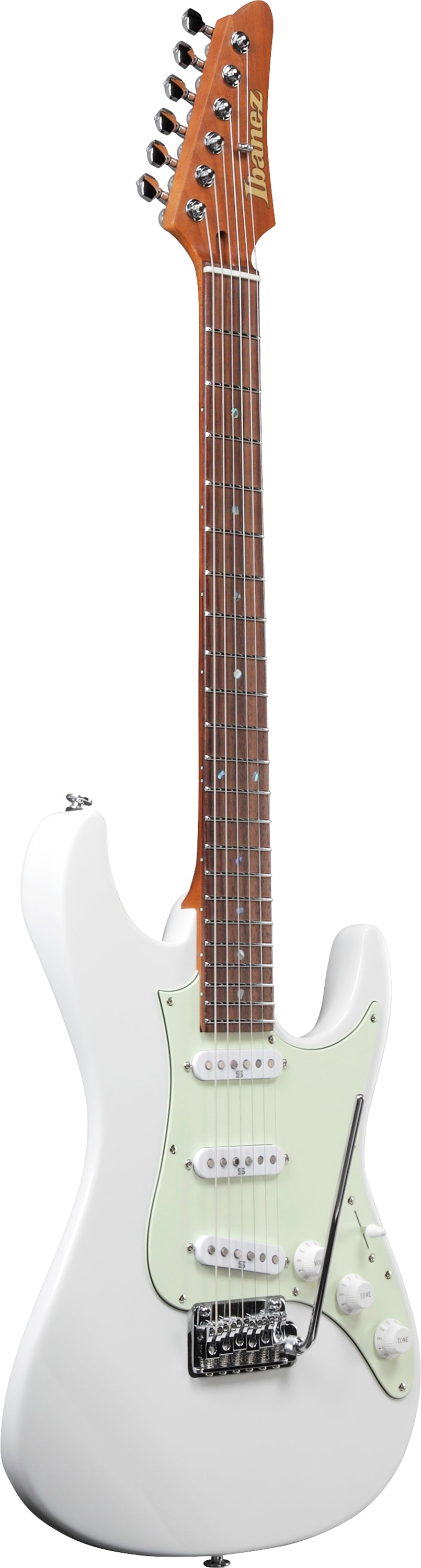Ibanez Electric Guitar - Luca Mantovanelli Signature 6str Electric Guitar w/Case - Luna White - LM1LWH