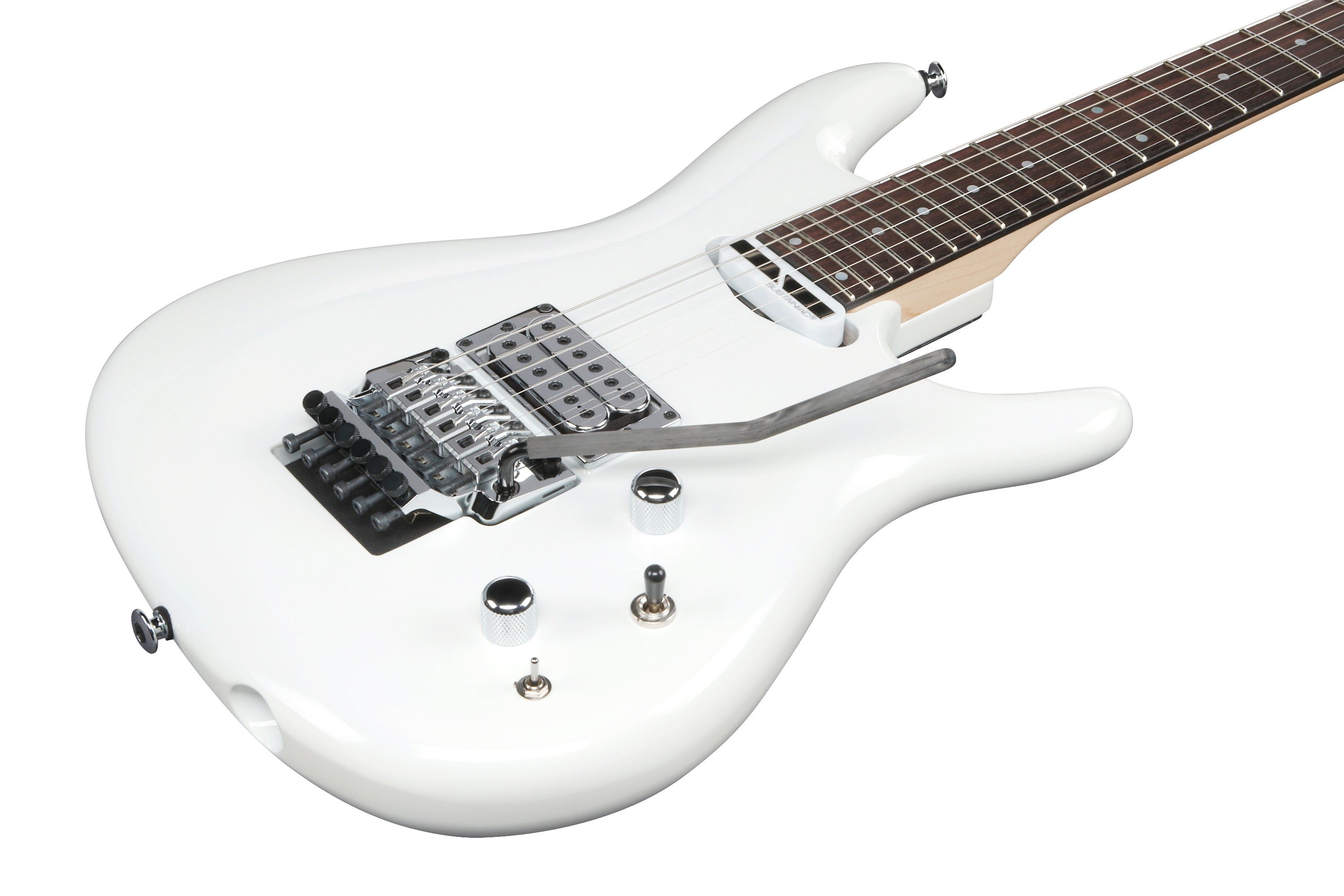 Ibanez Electric Guitar - Joe Satriani Signature 6str Electric Guitar w/Case - White - JS2480WH