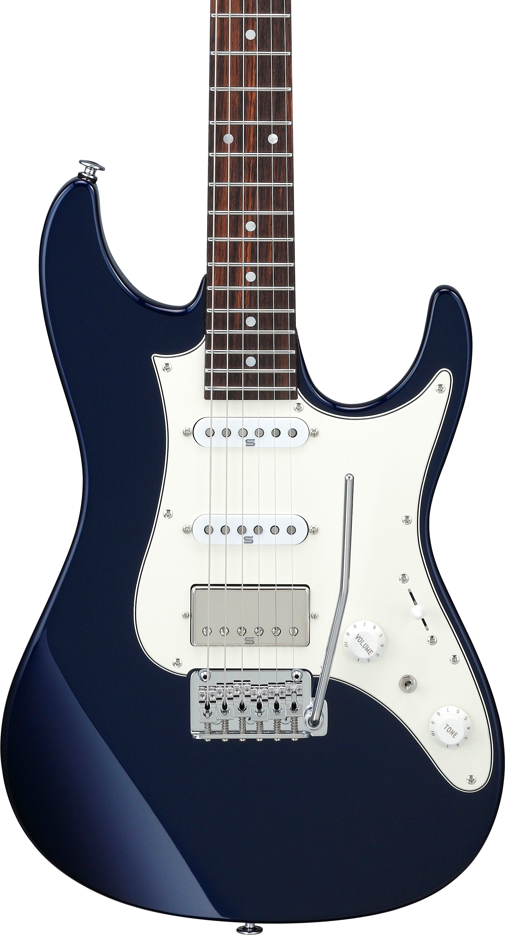 Ibanez Electric Guitar - AZ Prestige 6str Electric Guitar w/Case - Dark Tide Blue - AZ2204NWDTB