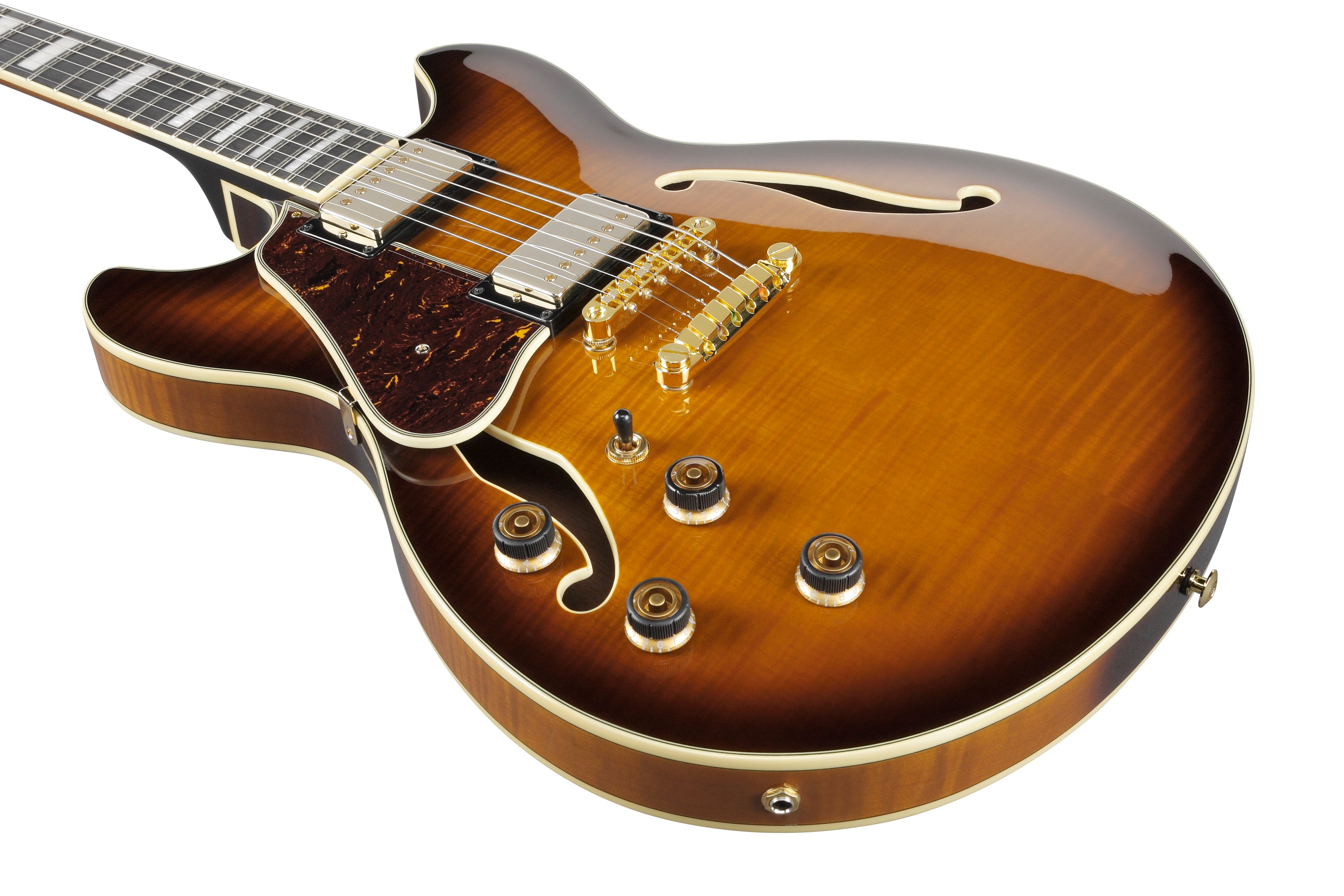 Ibanez Electric Guitar - AS Artcore Expressionist 6str Electric Guitar Left Handed - Violin Sunburst - AS93FMLVLS