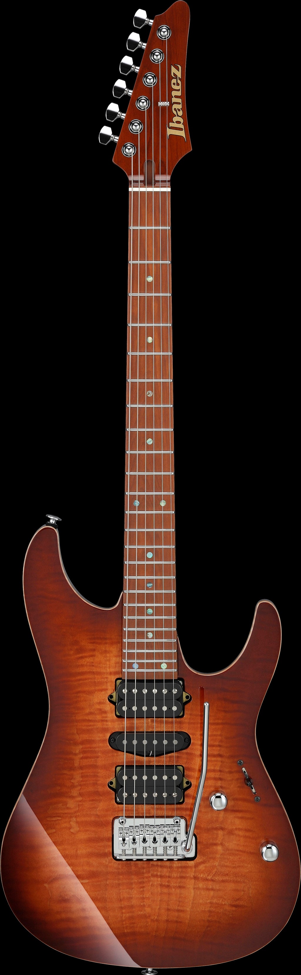 Ibanez Electric Guitar - AZ Prestige 6str Electric Guitar w/Case  - Brownish Sphalerite - AZ2407FBSR