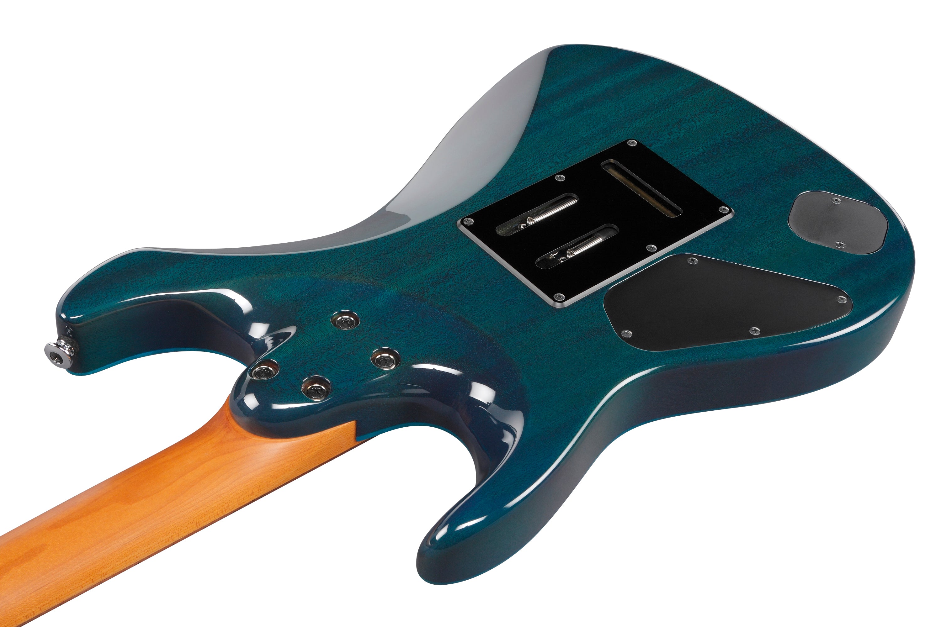 Ibanez Electric Guitar - Martin Miller Signature 6str Electric Guitar w/Case - Transparent Aqua Blue - MMN1TAB
