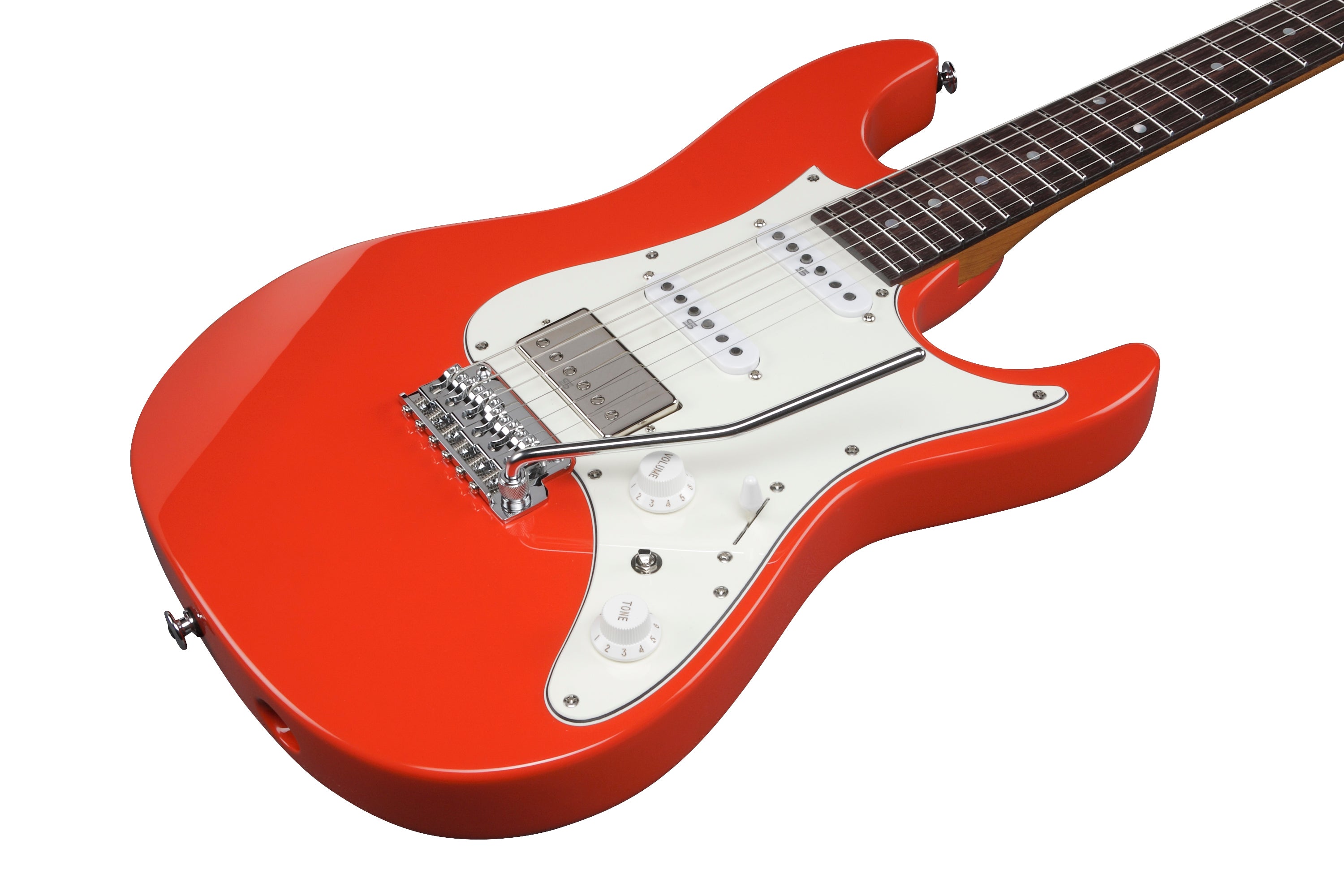 Ibanez Electric Guitar - AZ Prestige 6str Electric Guitar w/Case - Vermillion Red - AZ2204NWVR