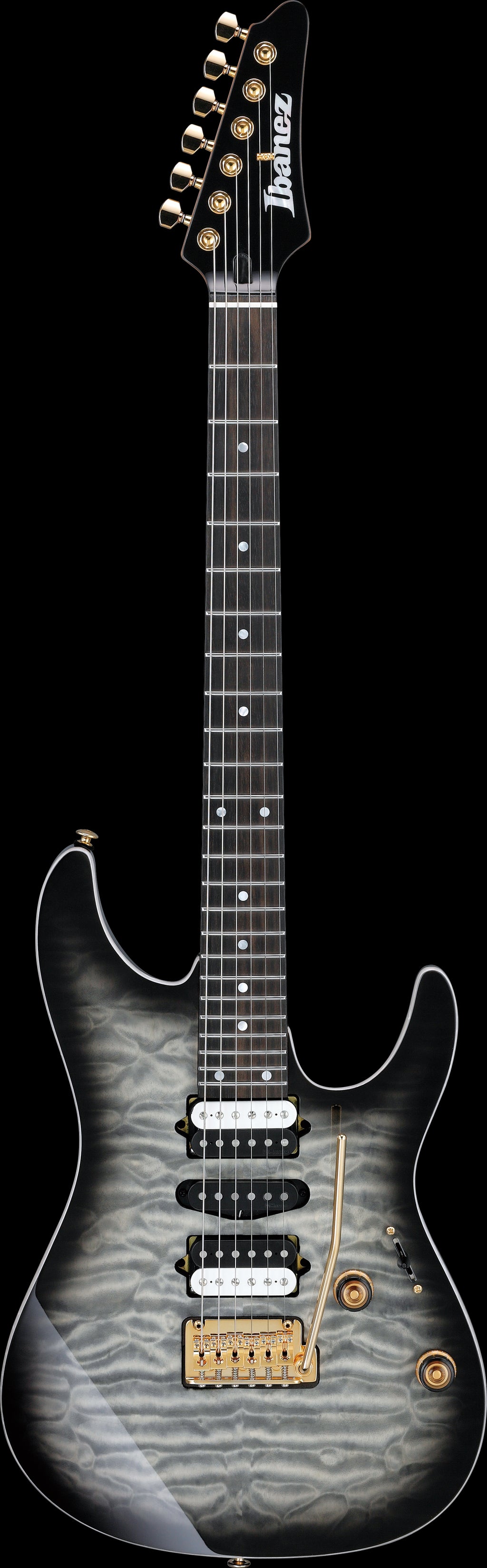 Ibanez Electric Guitar - AZ Premium 6str Electric Guitar - Black Ice Burst - AZ47P1QMBIB