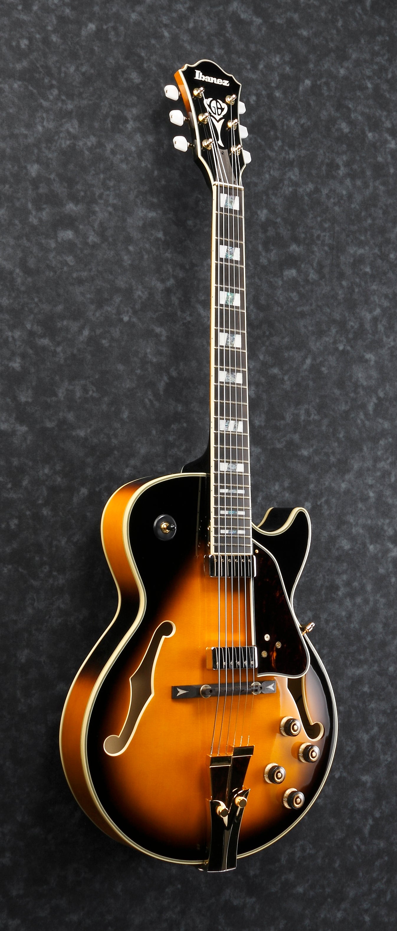 Ibanez Electric Guitar - George Benson Signature  6str Electric Guitar w/Case - Brown Sunburst - GB10SEBS