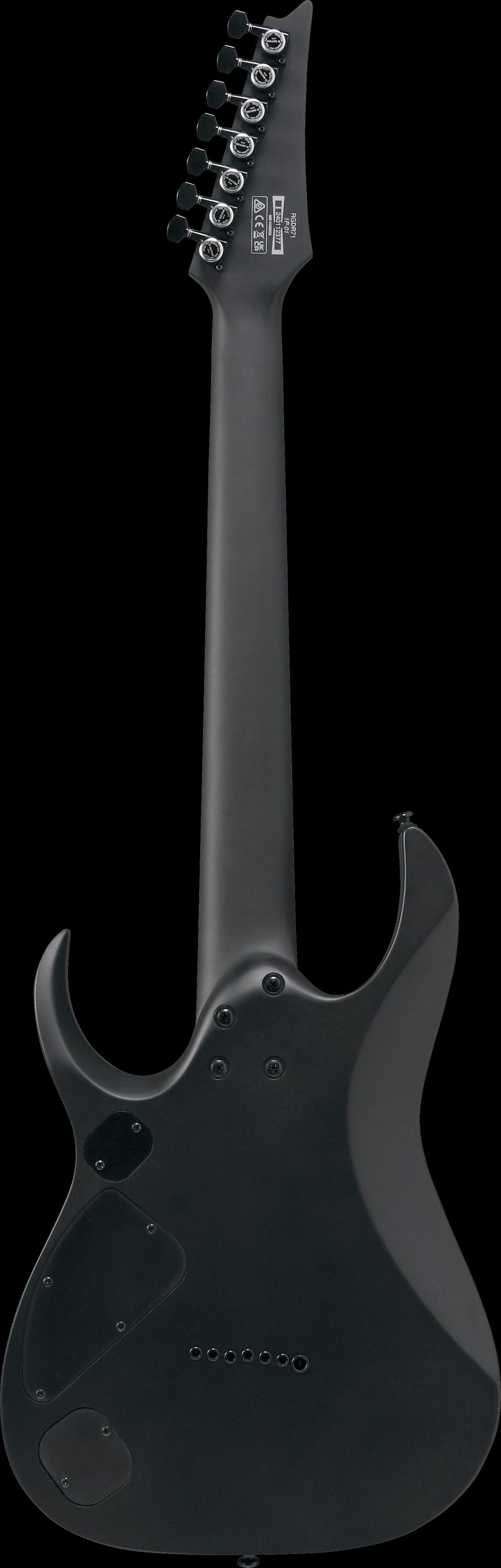 Ibanez Electric Guitar - RGD Iron Label 7str Electric Guitar - Black - RGDRB71BKF