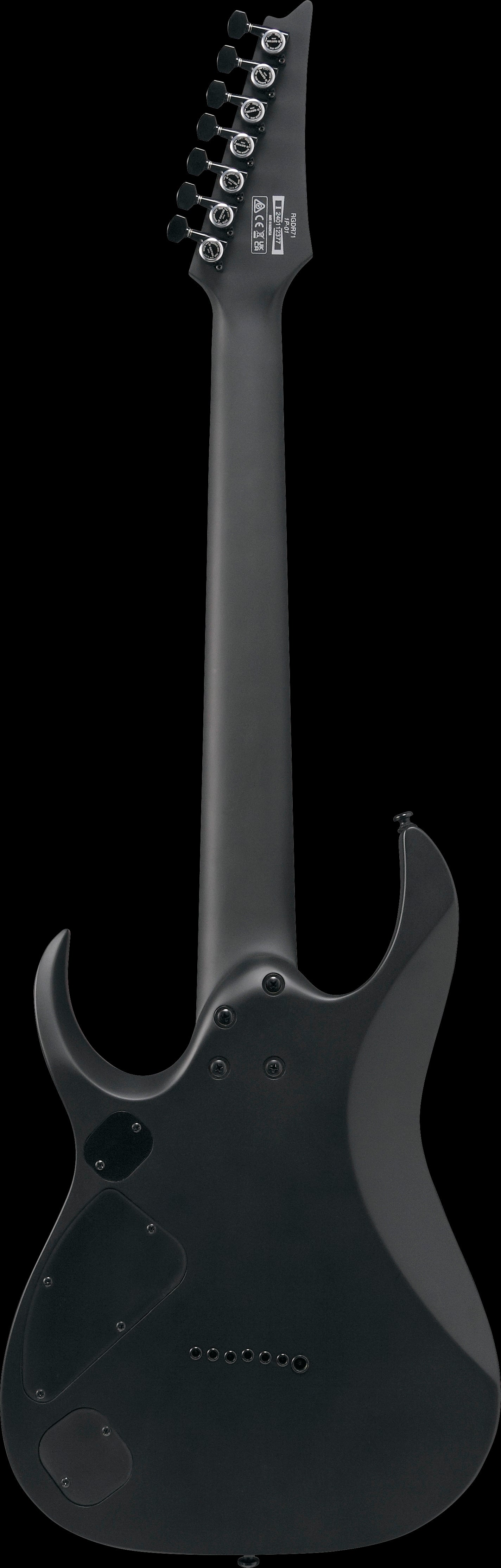 Ibanez Electric Guitar - RGD Iron Label 7str Electric Guitar - Black - RGDRB71BKF