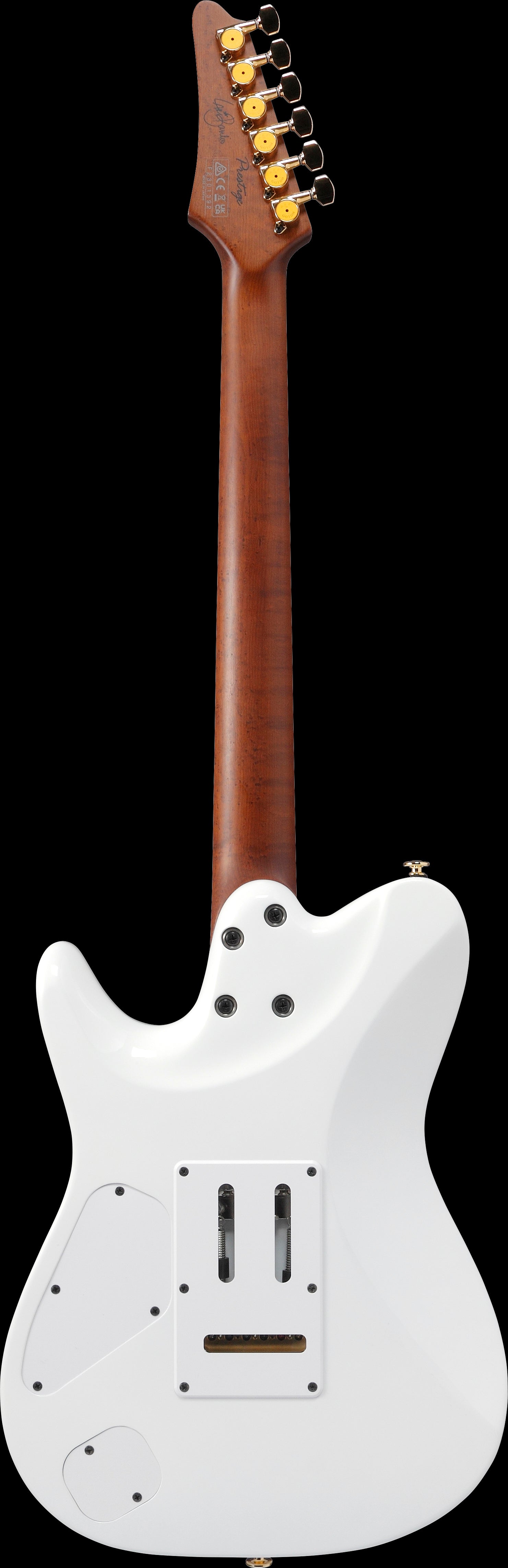 Ibanez Electric Guitar - Lari Basilio Signature 6str Electric Guitar w/Case - White - LB1WH
