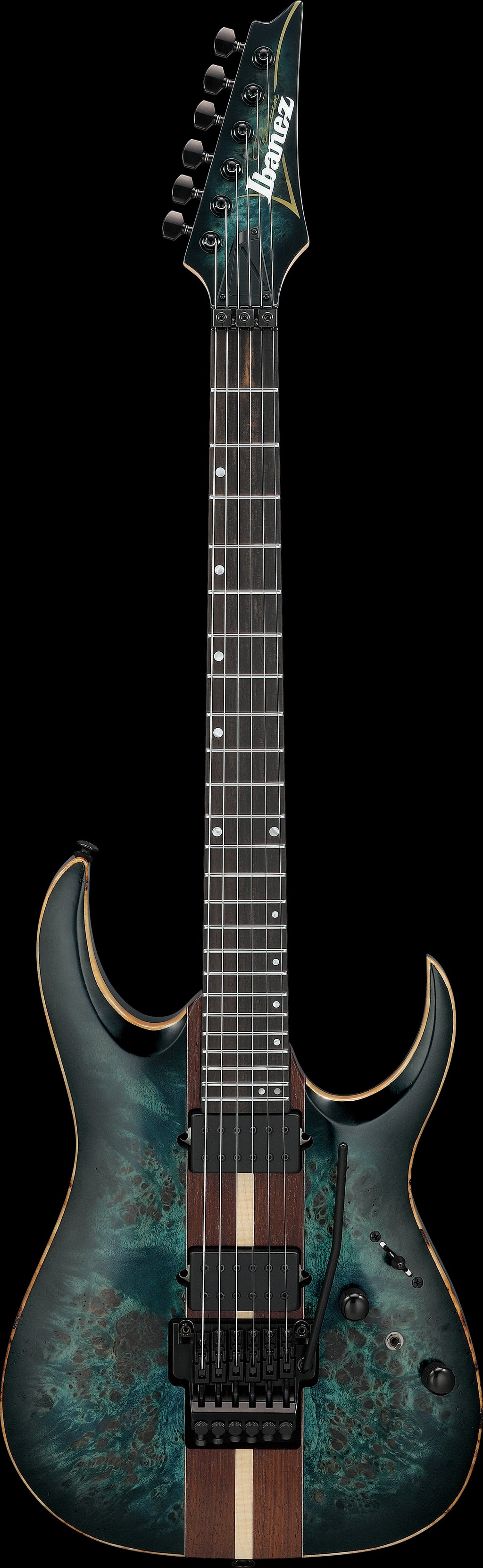 Ibanez Electric Guitar - RGA Premium 6str Electric Guitar w/ Bag - Cosmic Blue Burst Low Gloss - RGA20P1PBCUL