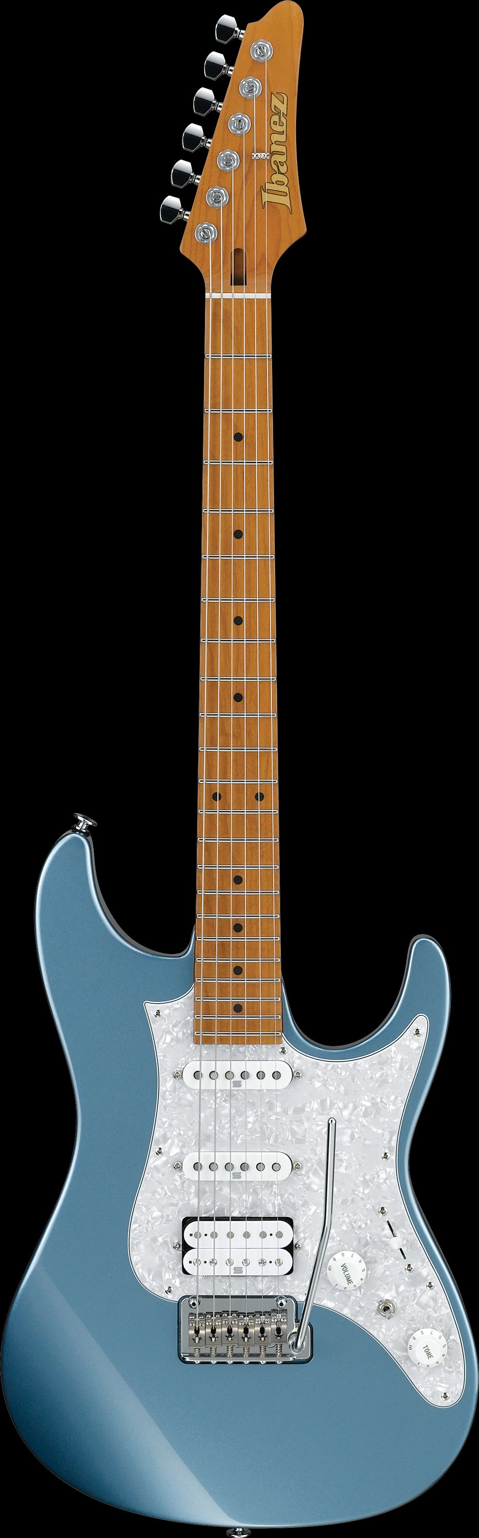 Ibanez Electric Guitar - AZ Prestige 6str Electric Guitar w/Case - Ice Blue Metallic - AZ2204ICM
