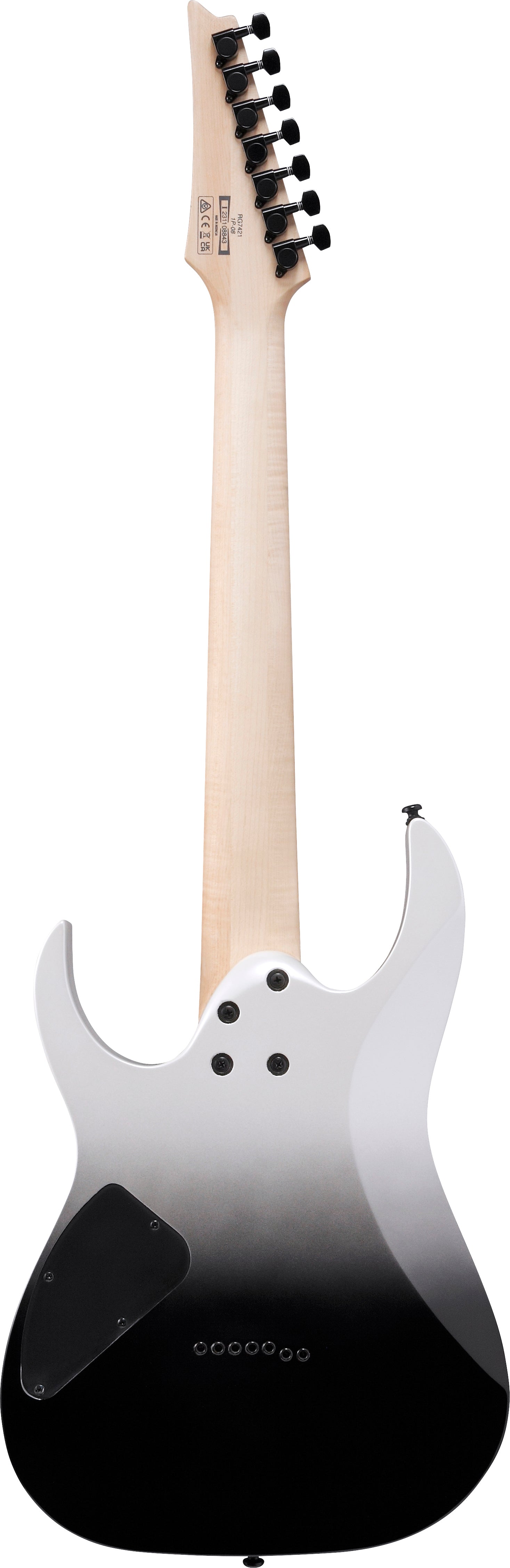 Ibanez Electric Guitar - RG Standard 7str Electric Guitar - Pearl Black Fade Metallic - RG7421PFM