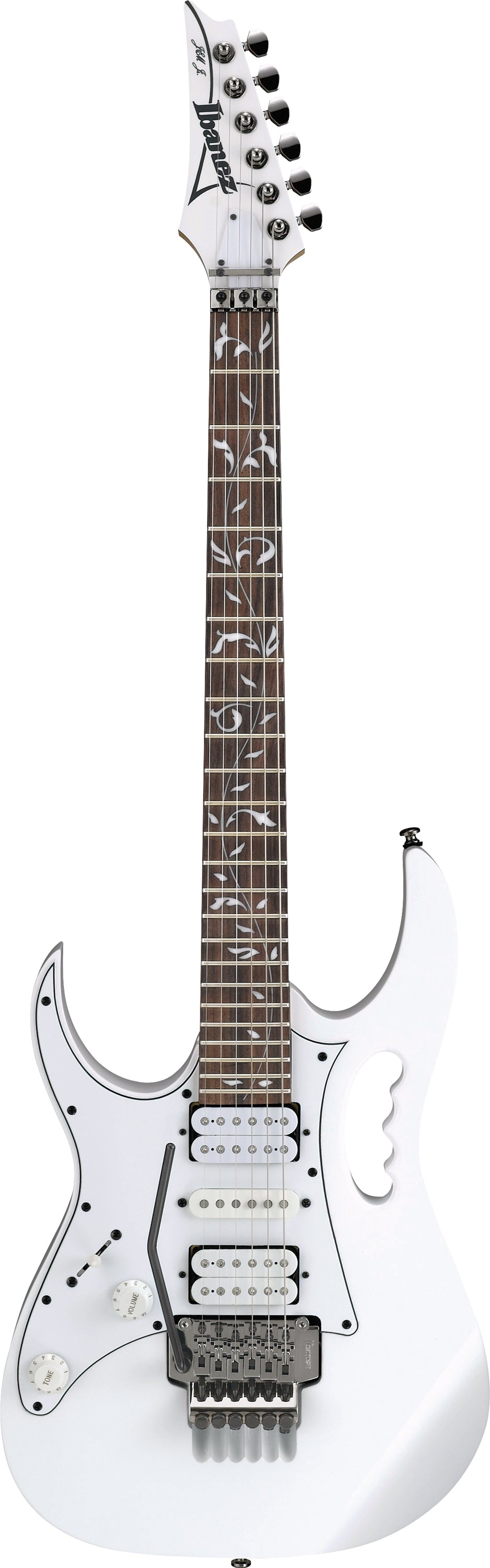 Ibanez Electric Guitar - Steve Vai Signature 6str Electric Guitar - Left Handed - White - JEMJRLWH