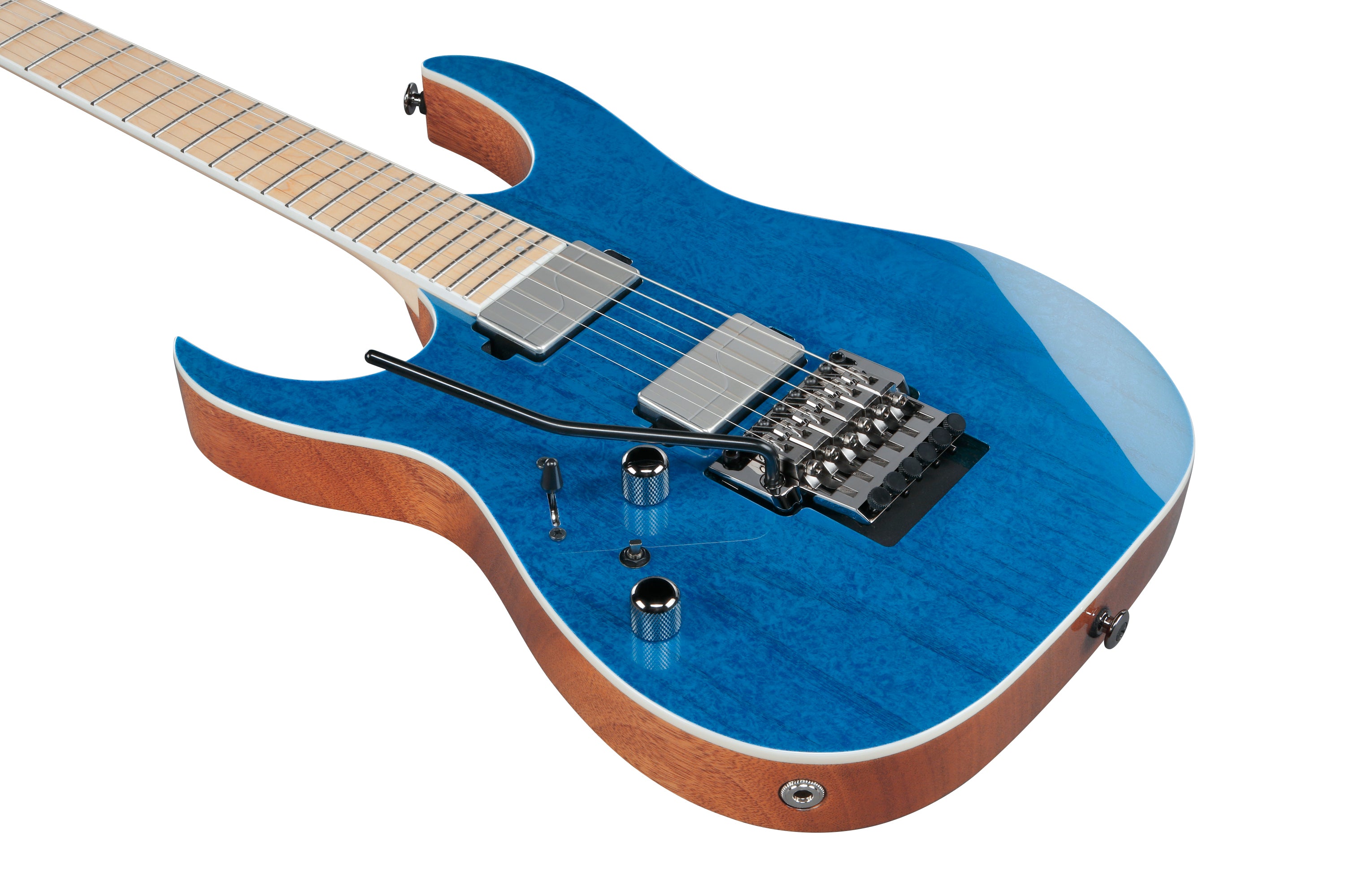 Ibanez Electric Guitar - RG Prestige 6str Electric Guitar w/Case - Frozen Ocean - RG5120MLFCN