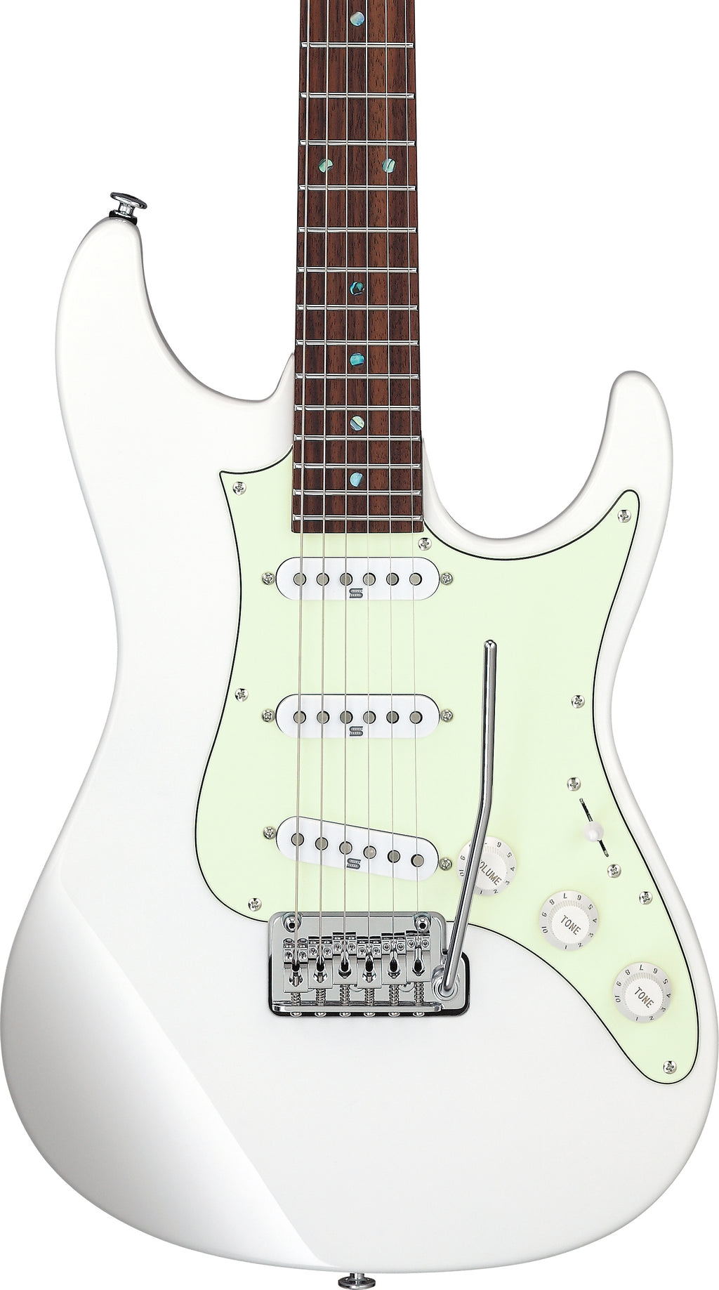 Ibanez Electric Guitar - Luca Mantovanelli Signature 6str Electric Guitar w/Case - Luna White - LM1LWH