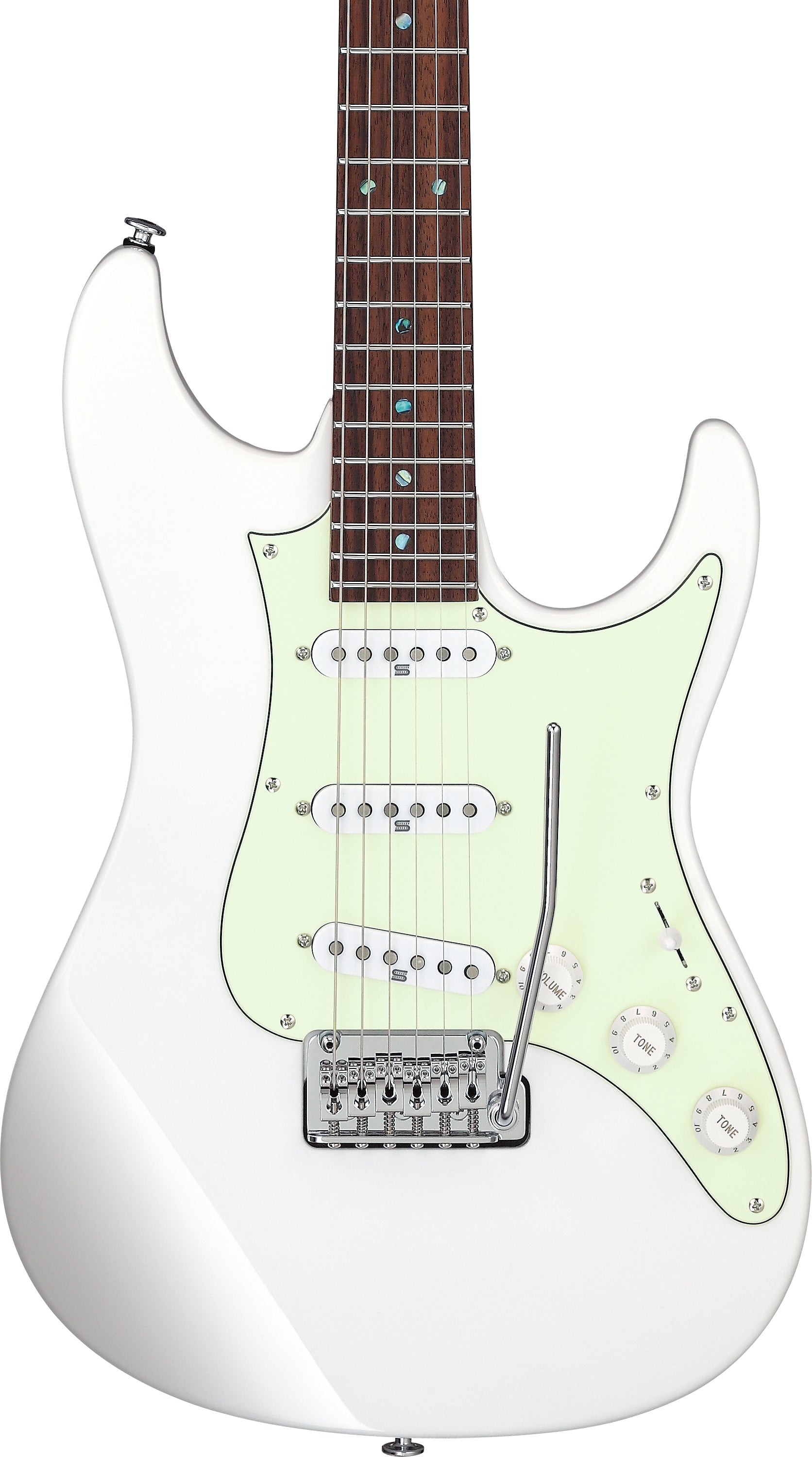 Ibanez Electric Guitar - Luca Mantovanelli Signature 6str Electric Guitar w/Case - Luna White - LM1LWH