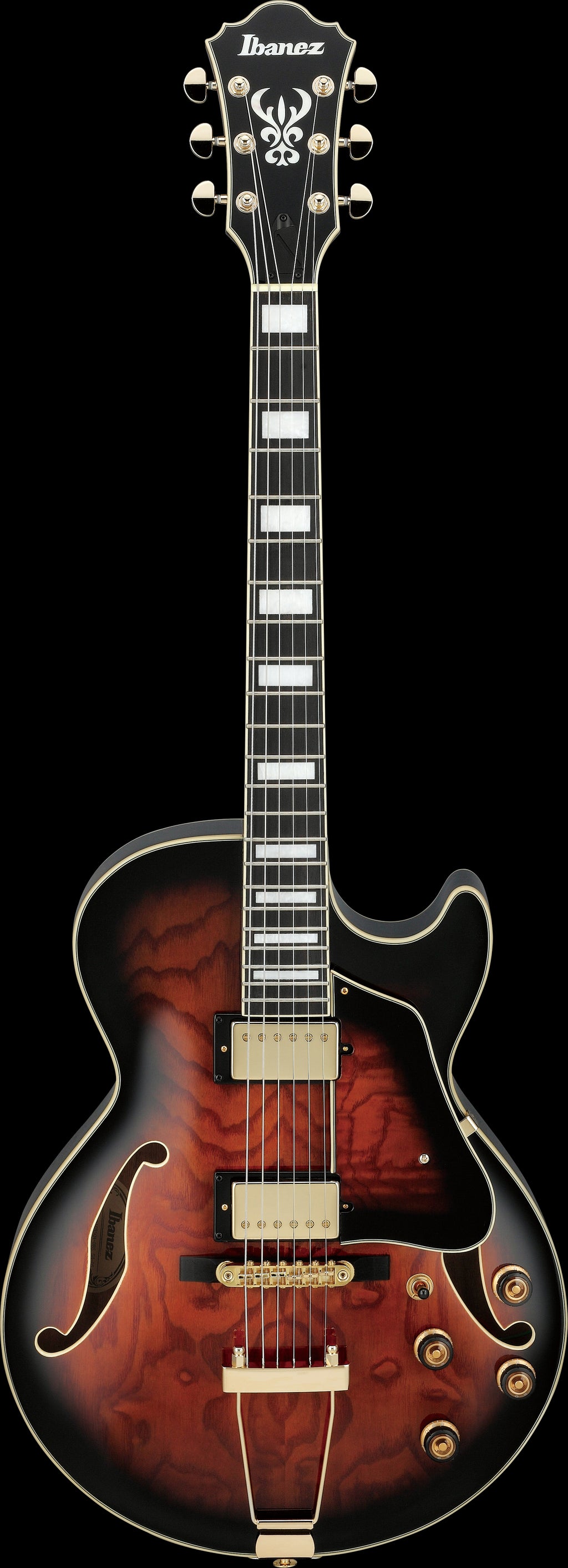 Ibanez Electric Guitar - AG Artcore Expressionist 6str Electric Guitar - Dark Brown Sunburst - AG95QADBS