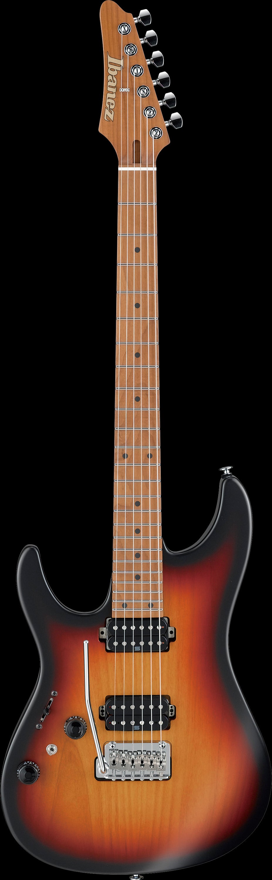 Ibanez Electric Guitar - AZ Prestige 6str Electric Guitar w/Case - Tri Fade Burst Flat - AZ2402LTFF