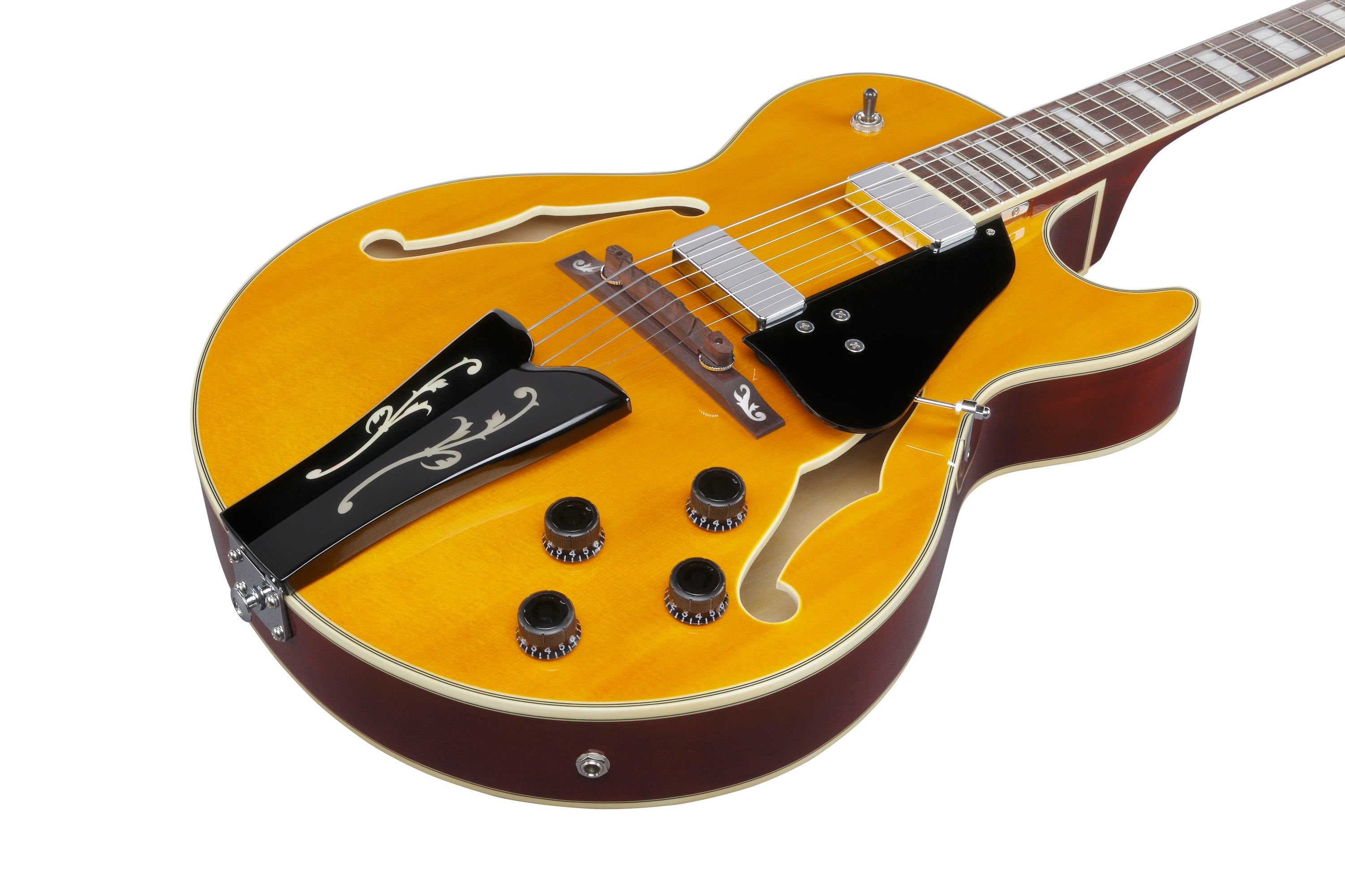 Ibanez Electric Guitar - George Benson Signature 6str Hollow Body Electric Guitar - Antique Amber - GB10EMAA