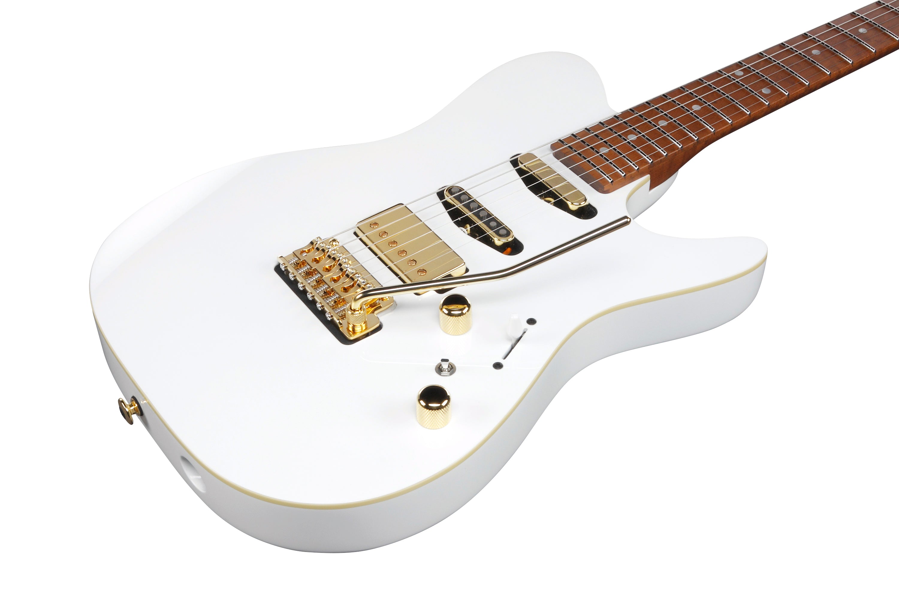 Ibanez Electric Guitar - Lari Basilio Signature 6str Electric Guitar w/Case - White - LB1WH